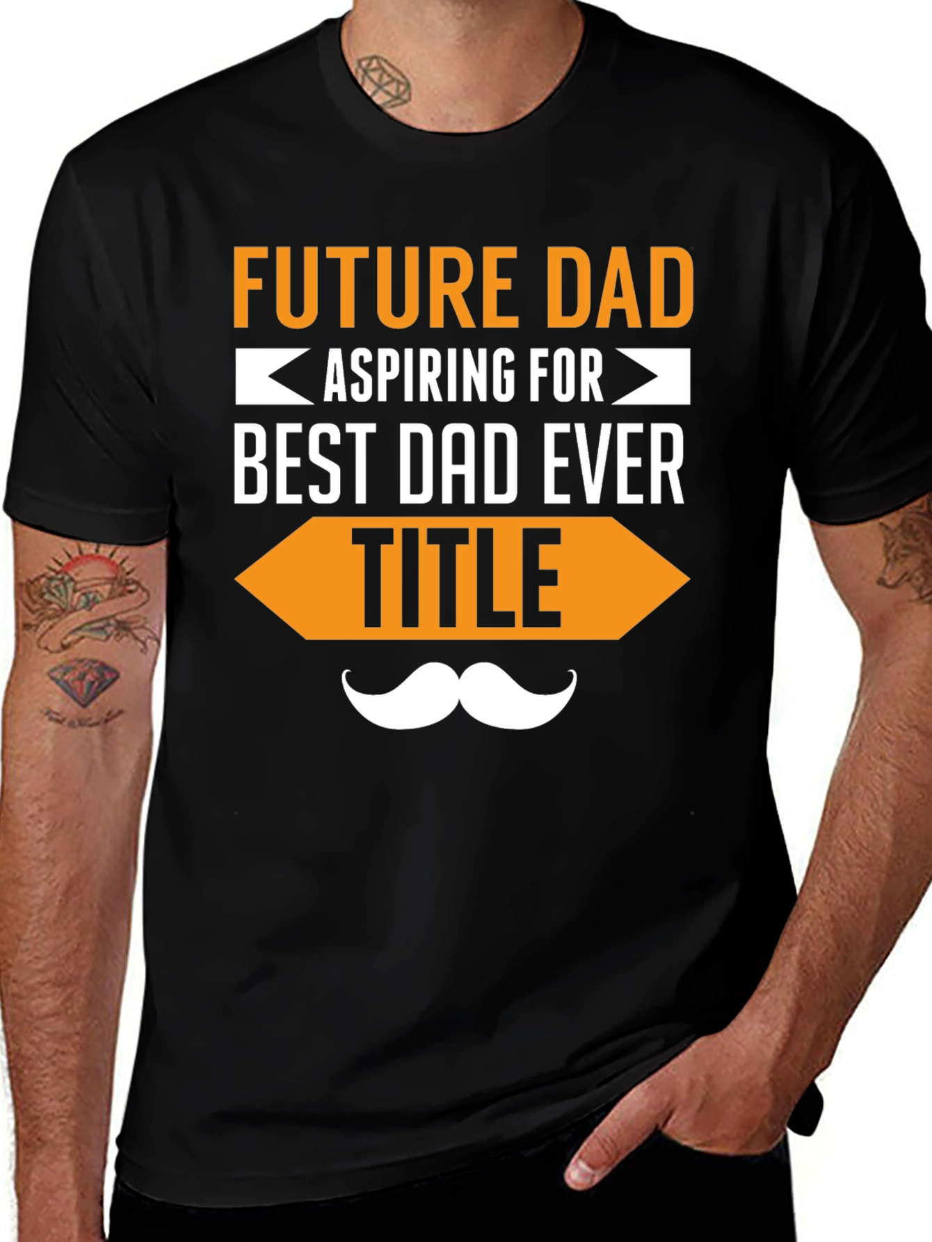 Future Dad T-Shirt - Aspiring for Best Dad Ever