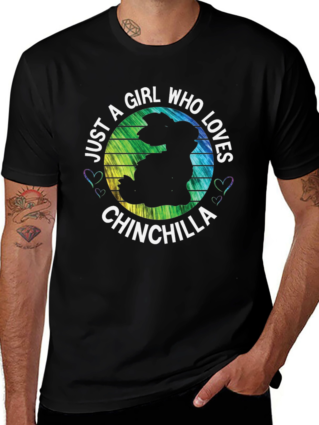 Variant 14 of Girl Loves Chinchilla T-Shirt