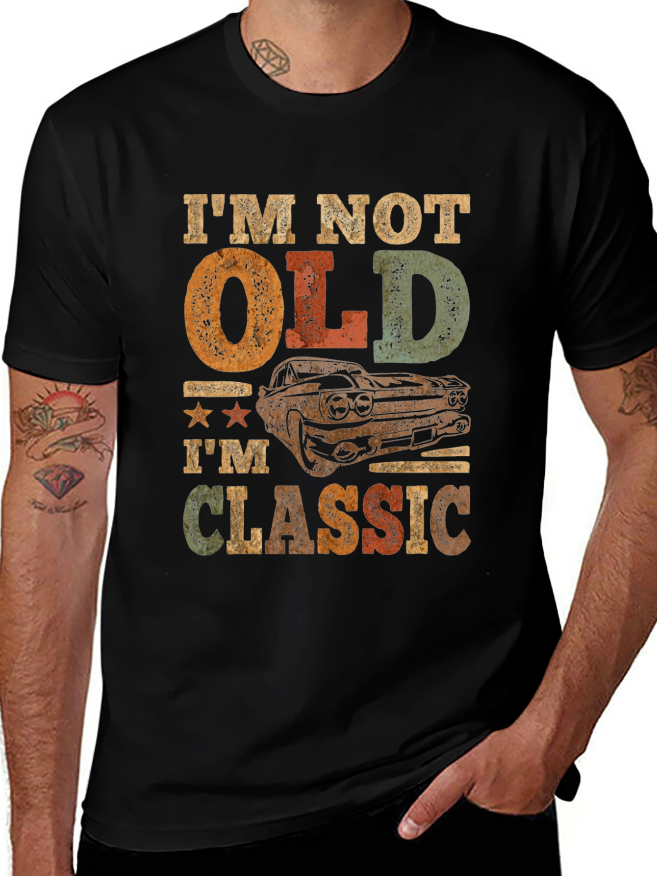 Variant 2 of Classic Car T-Shirt: "I'm Not Old, I'm Classic"