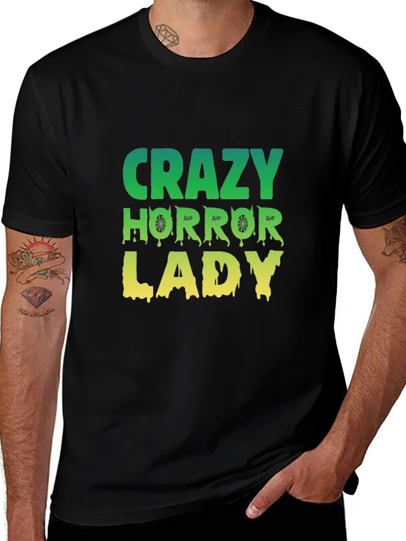 Variant 19 of Crazy Horror Lady Graphic T-Shirt