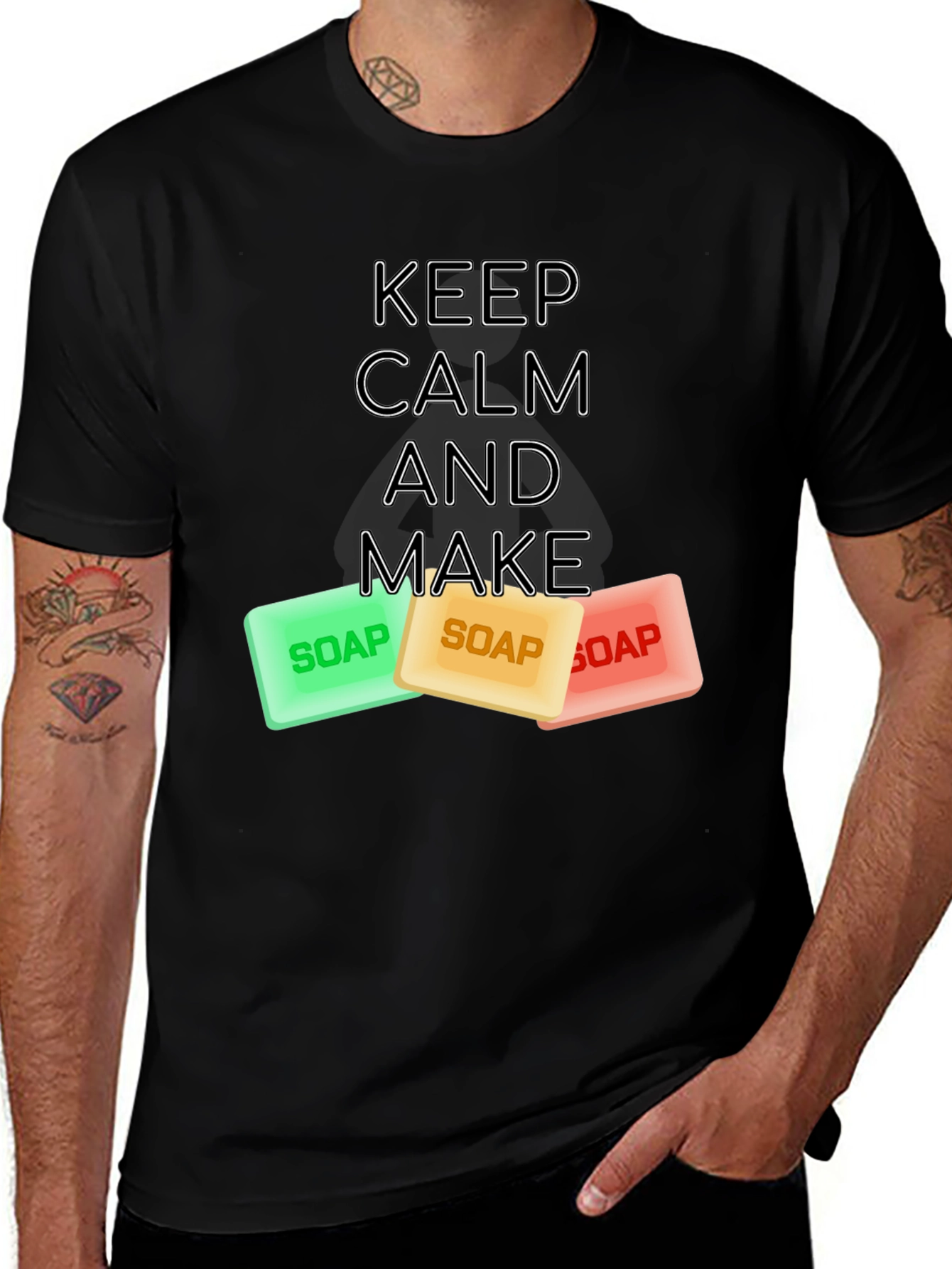 Variant 2 of Keep Calm and Make Soap T-Shirt