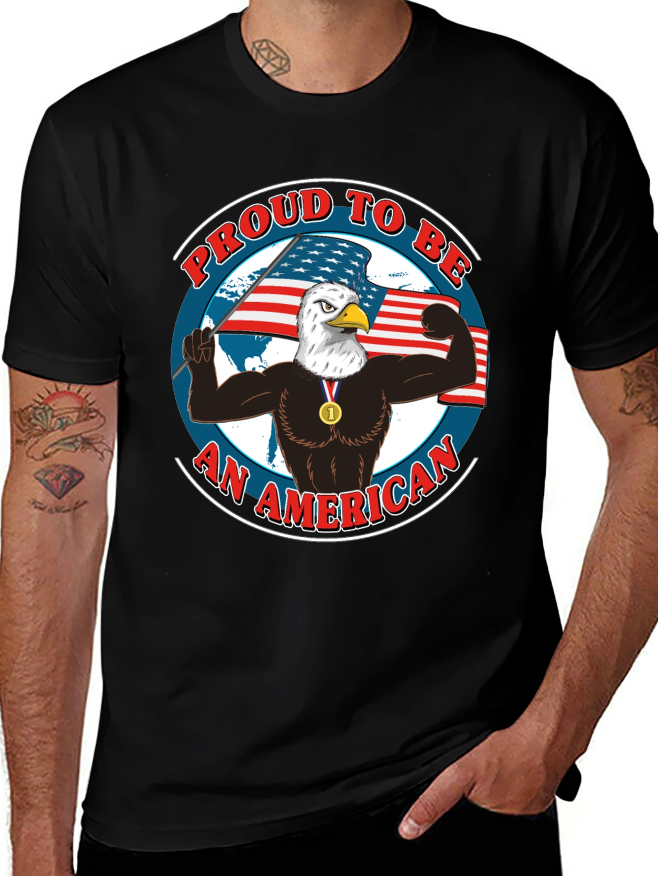 Proud American Eagle Graphic Tee