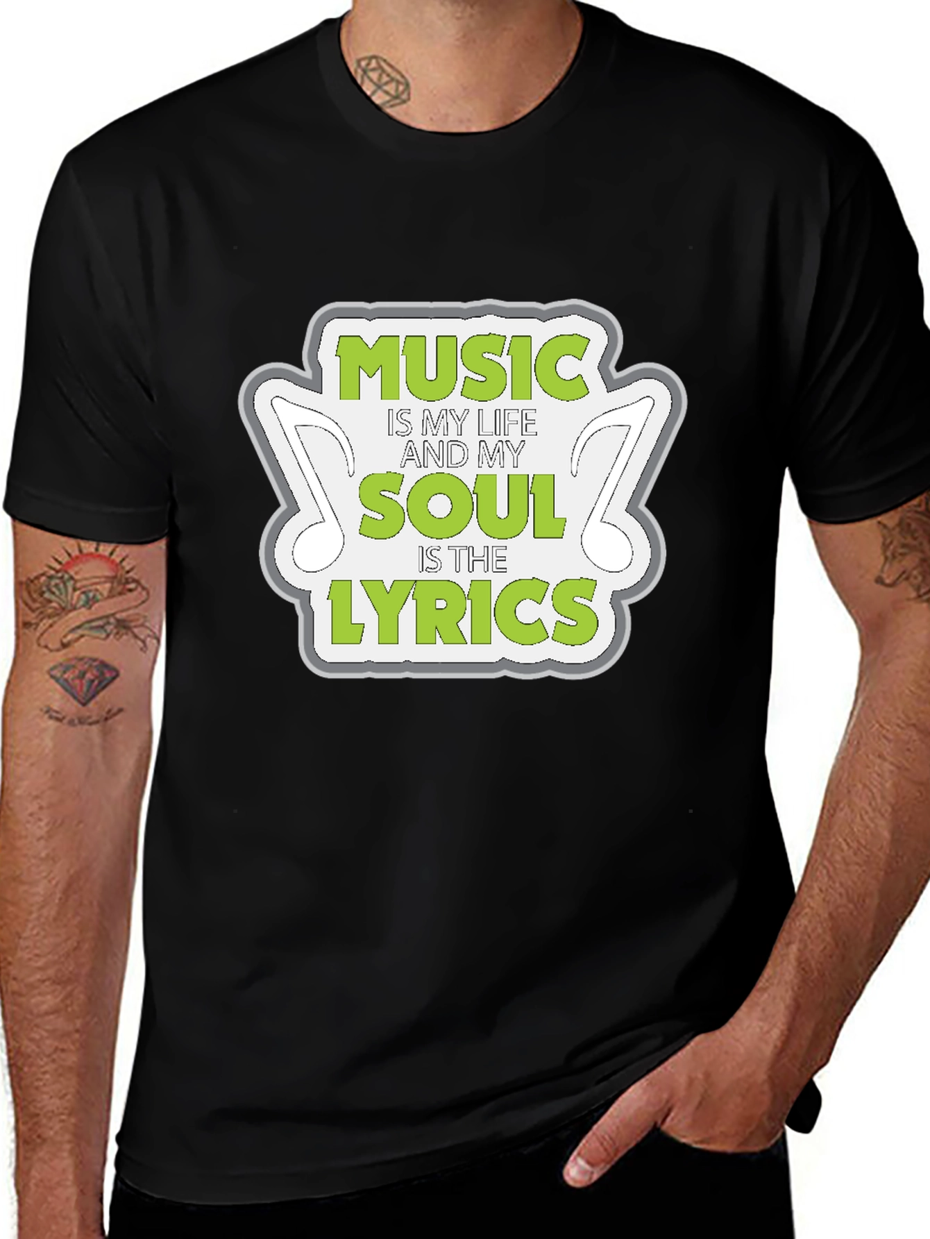 Variant 16 of Music is My Life T-Shirt - Soft Cotton Tee