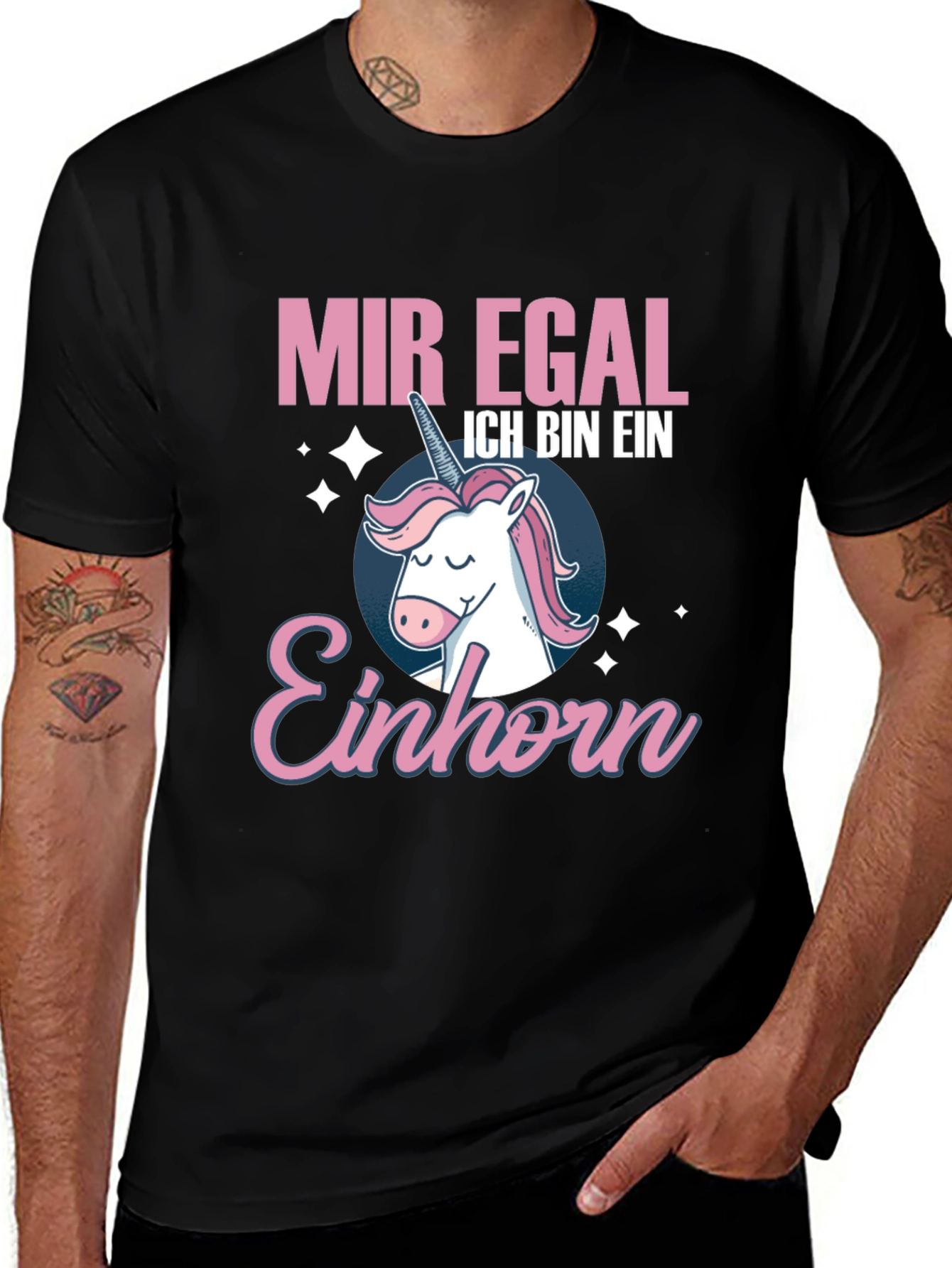 Variant 5 of Funny German Unicorn T-Shirt - Mir Egal Ich Bin Ein Einhorn 
