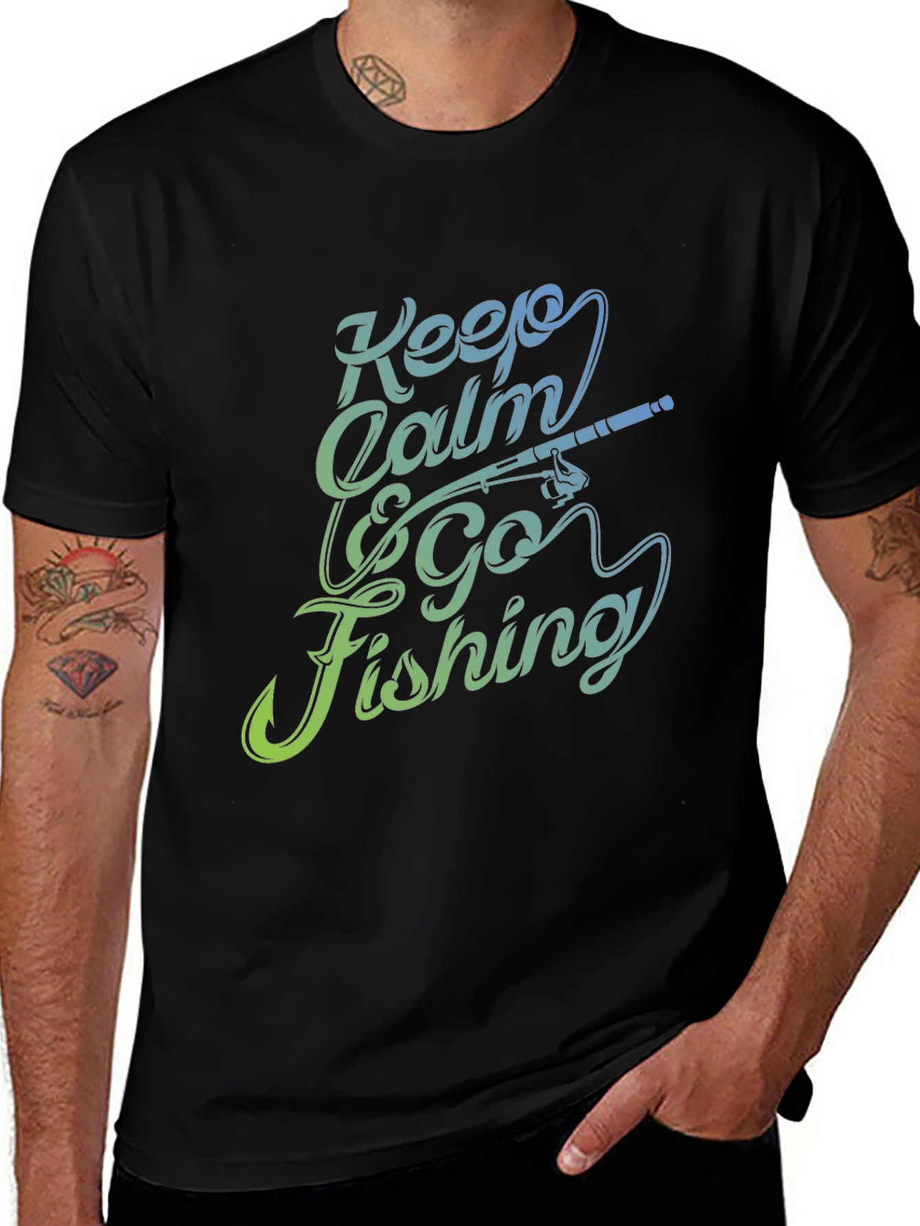 Variant 28 of Keep Calm & Go Fishing Graphic T-Shirt