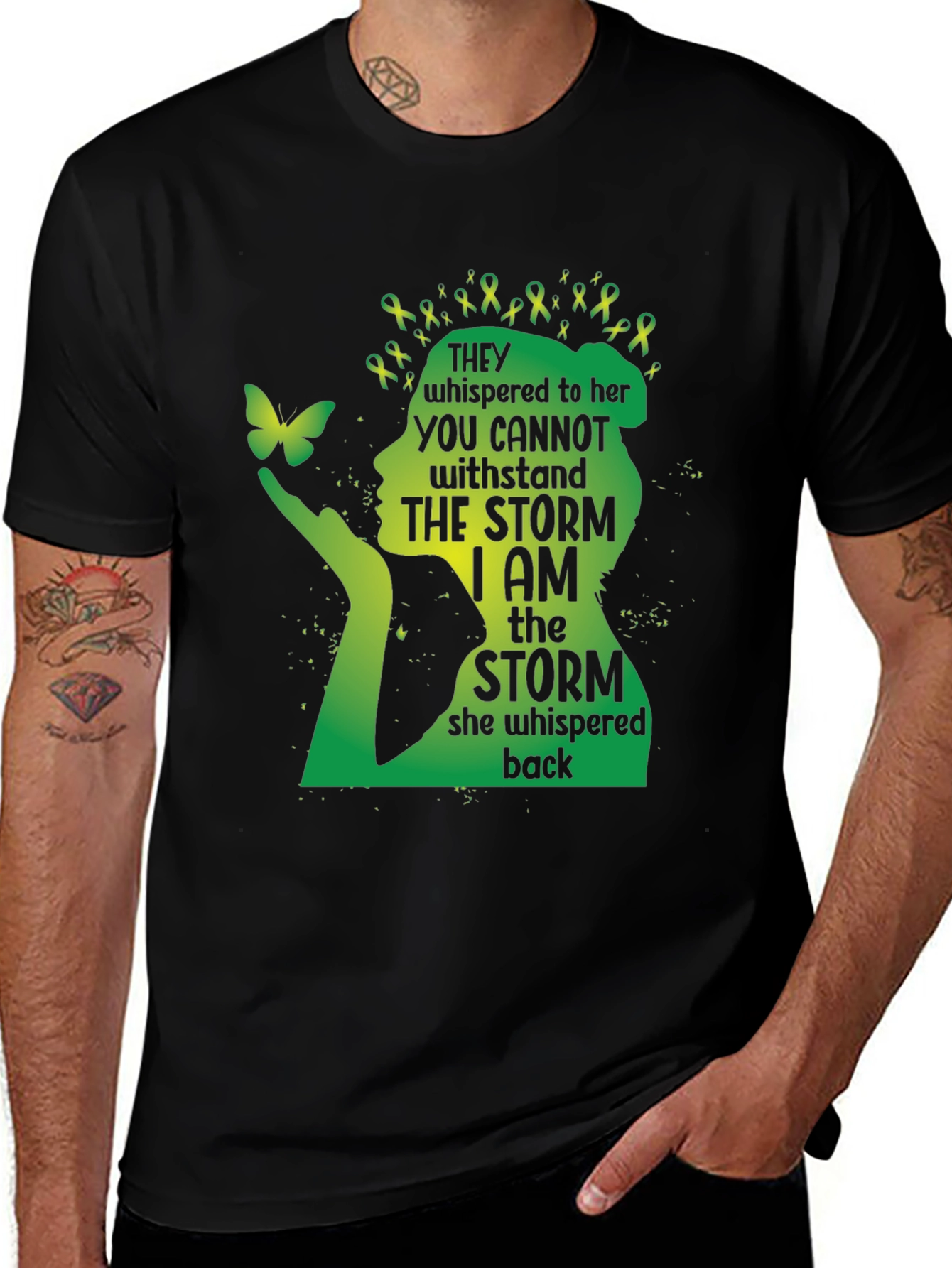 Variant 8 of Inspirational "I Am The Storm" Graphic Tee