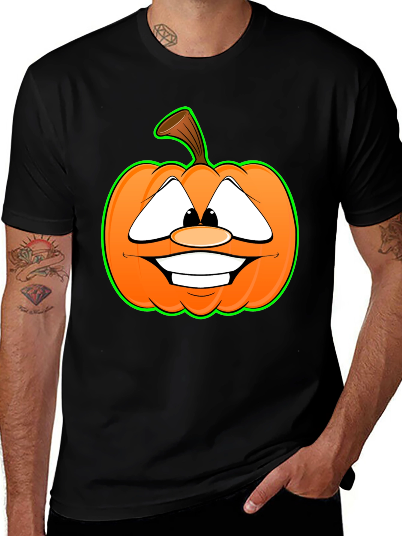 Variant 28 of Pumpkin Face Graphic Tee