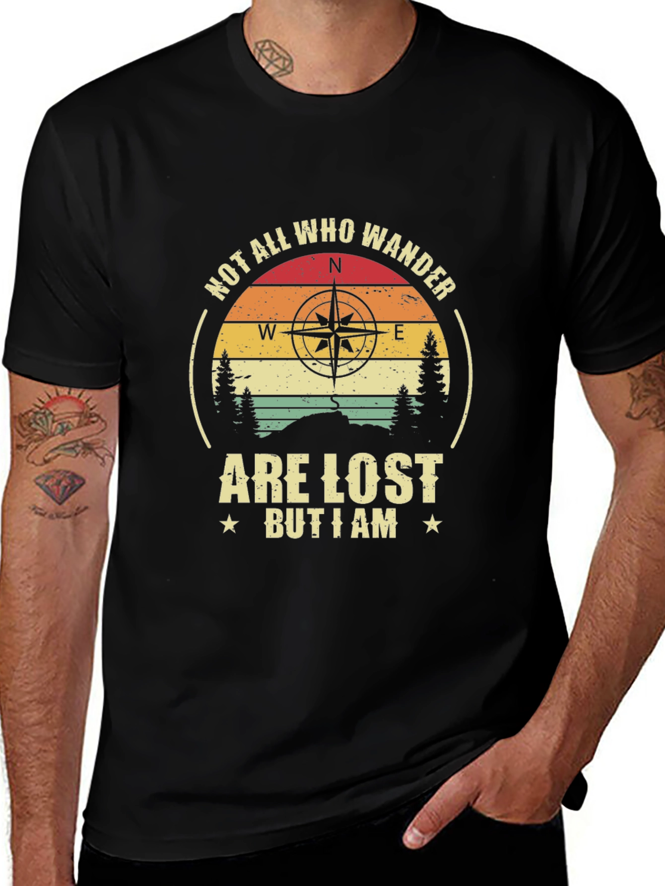 Variant 20 of Not All Who Wander Are Lost Graphic Tee