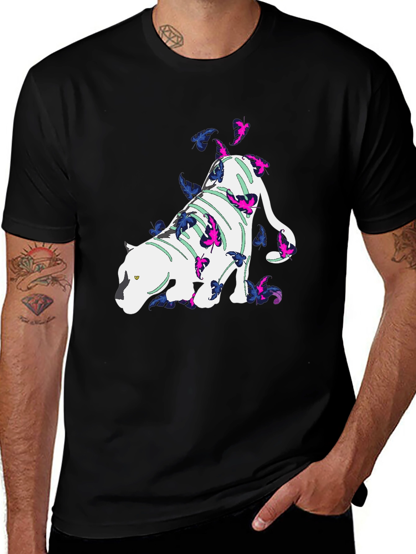 Variant 21 of Cool Cat Butterfly Graphic Tee