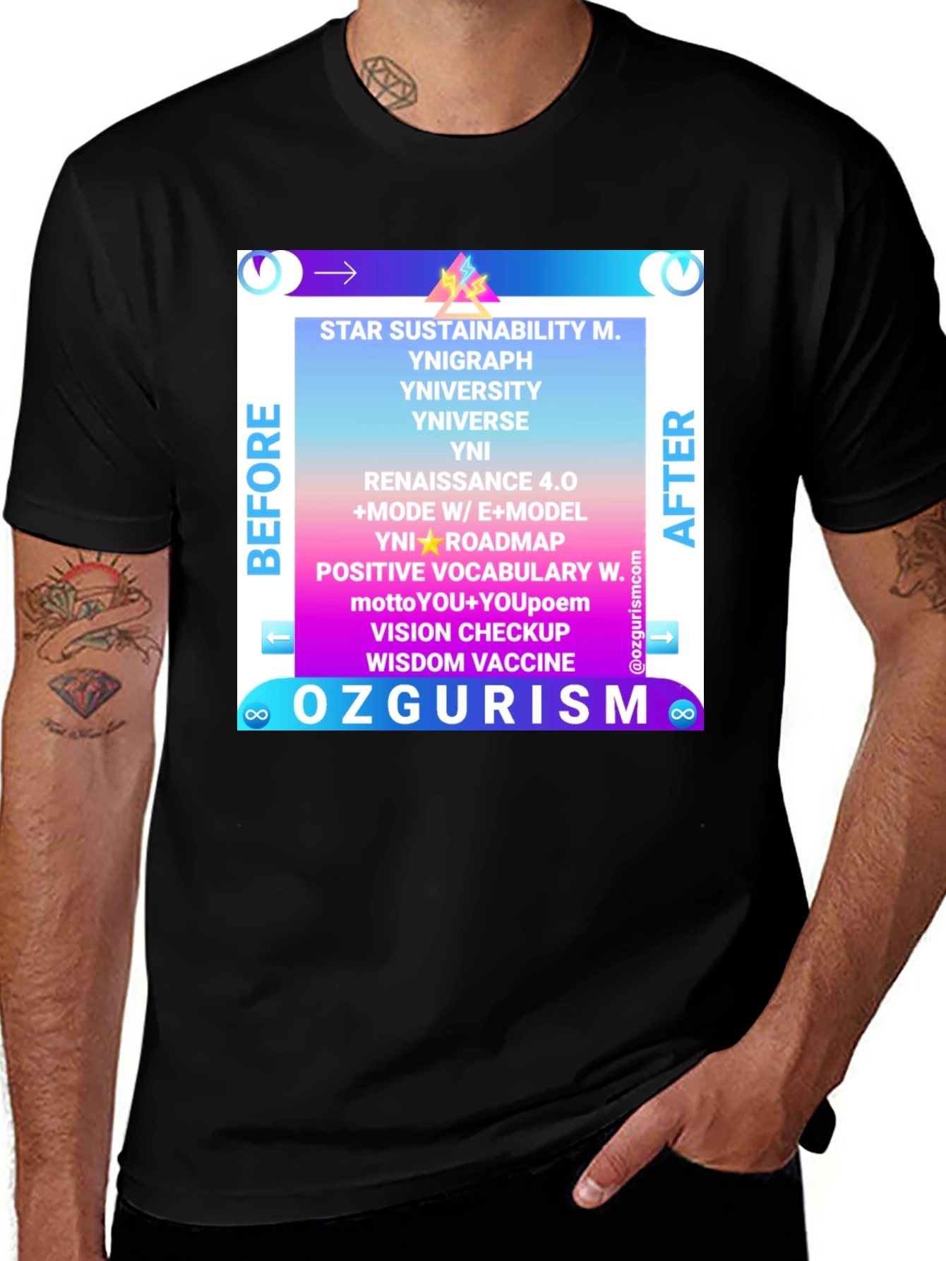 Ozgurism T-Shirt: Star Sustainability Graphic Tee