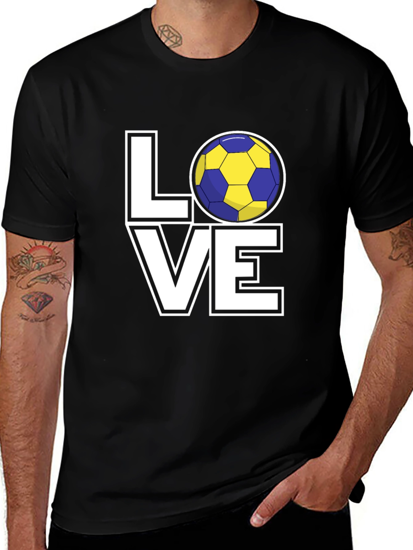 Variant 13 of Love Soccer Graphic T-Shirt