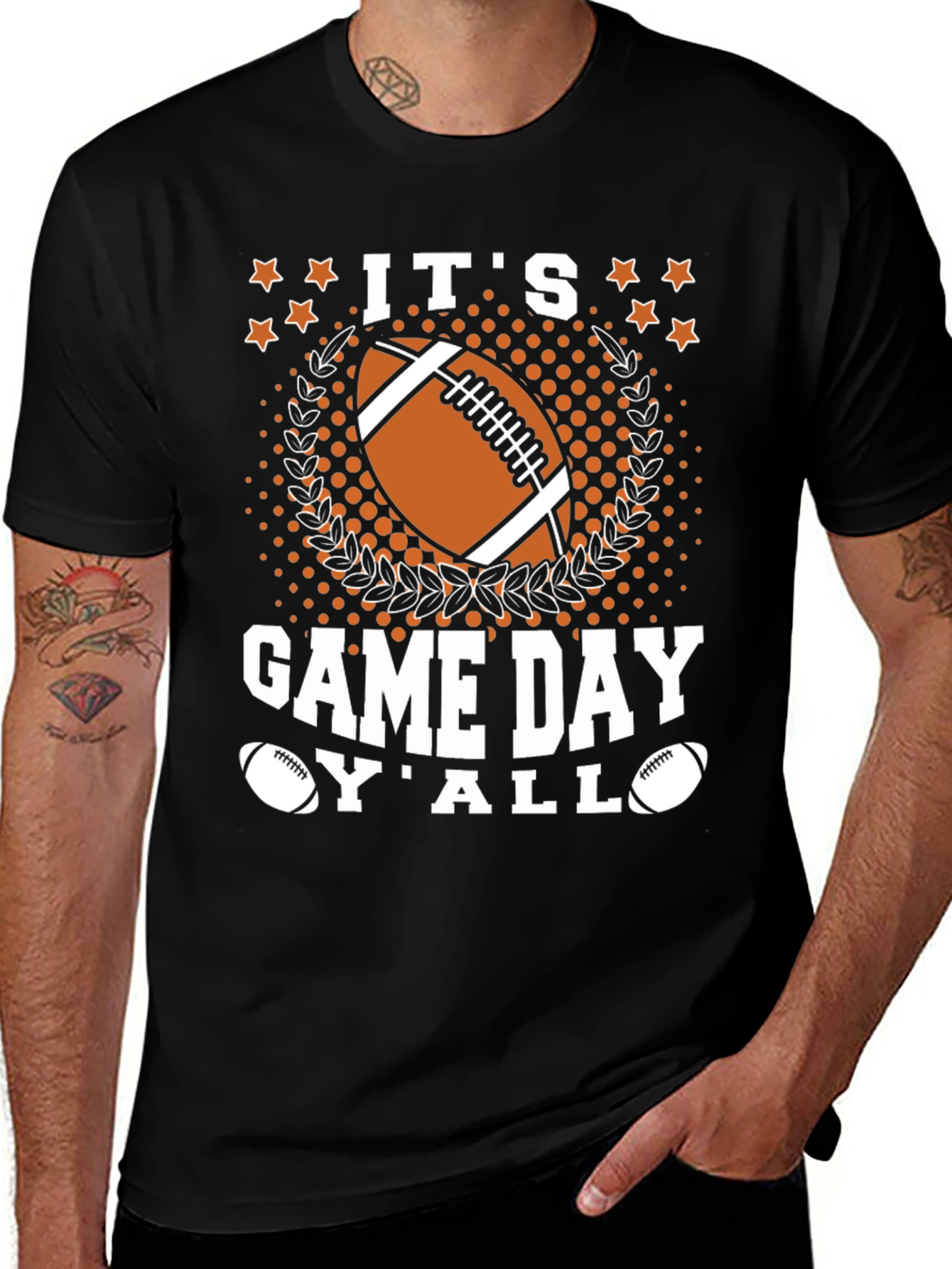 Variant 12 of It's Game Day Y'all Football Graphic Tee