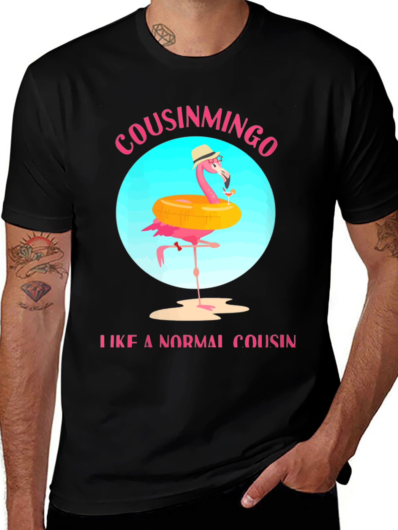 Variant 25 of Cousinmingo Funny Flamingo Cousin T-Shirt