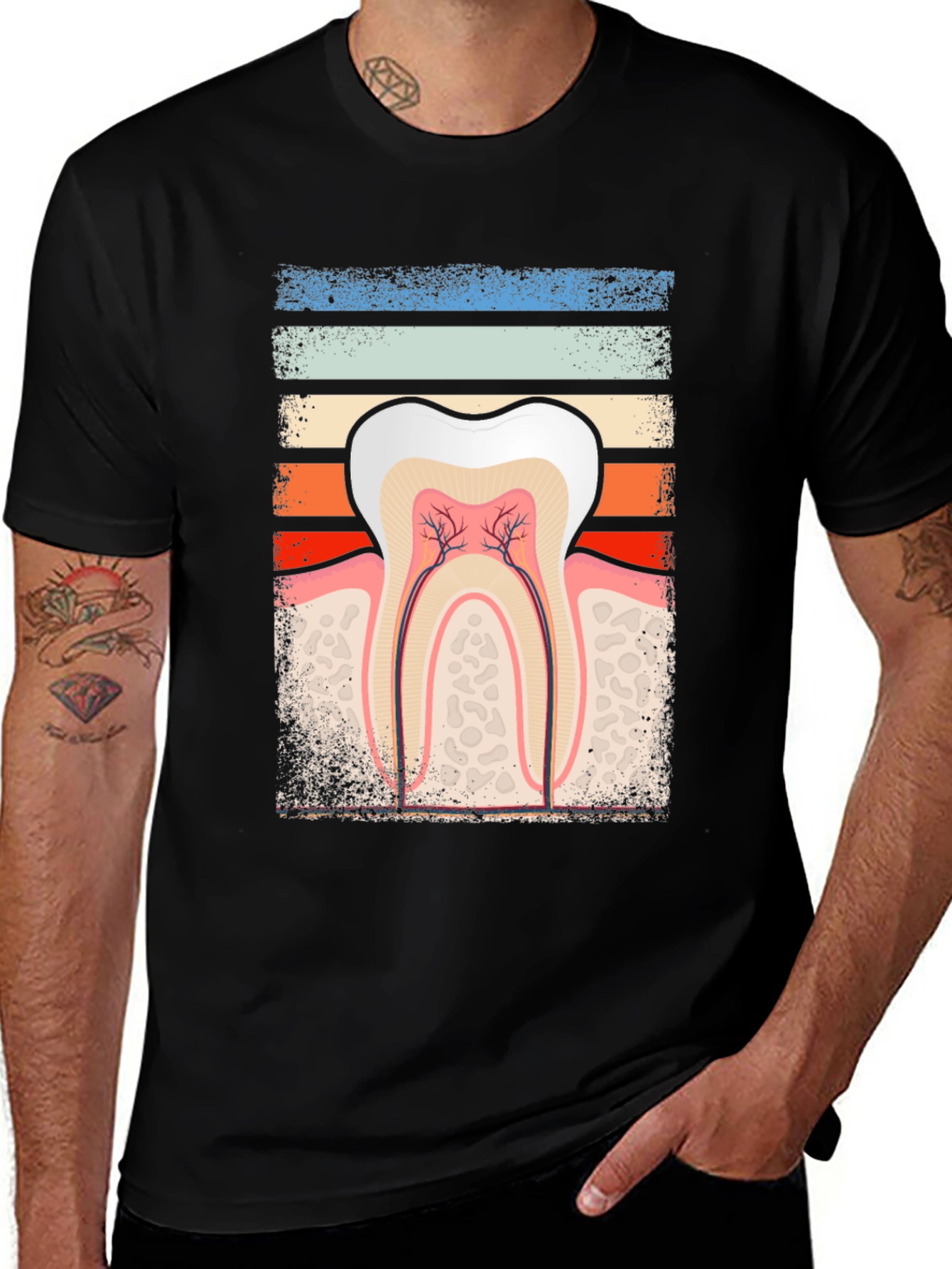 Variant 14 of Dental Anatomy Graphic Tee - Dentist Gift