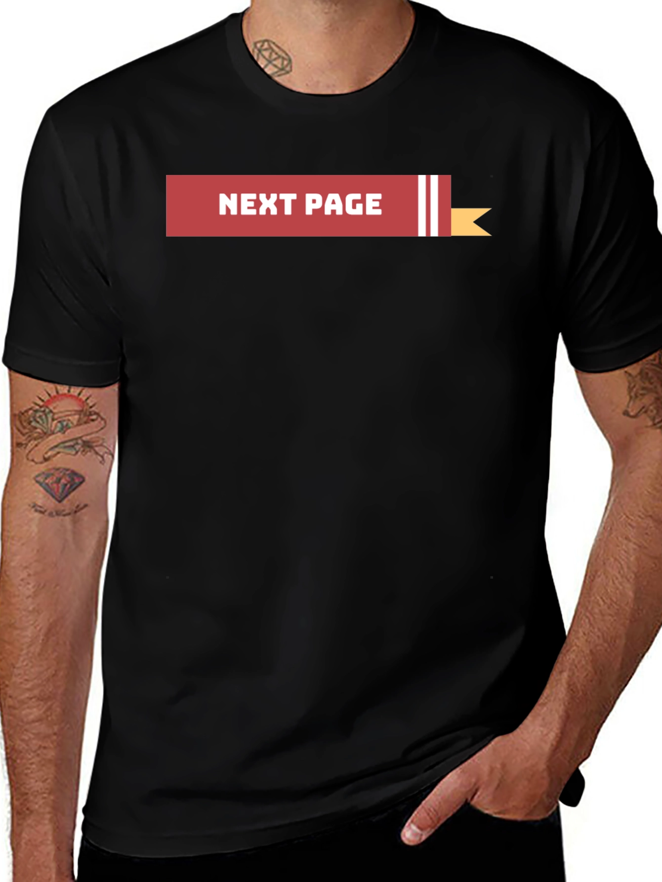 Variant 2 of Next Page Black Graphic Tee Shirt