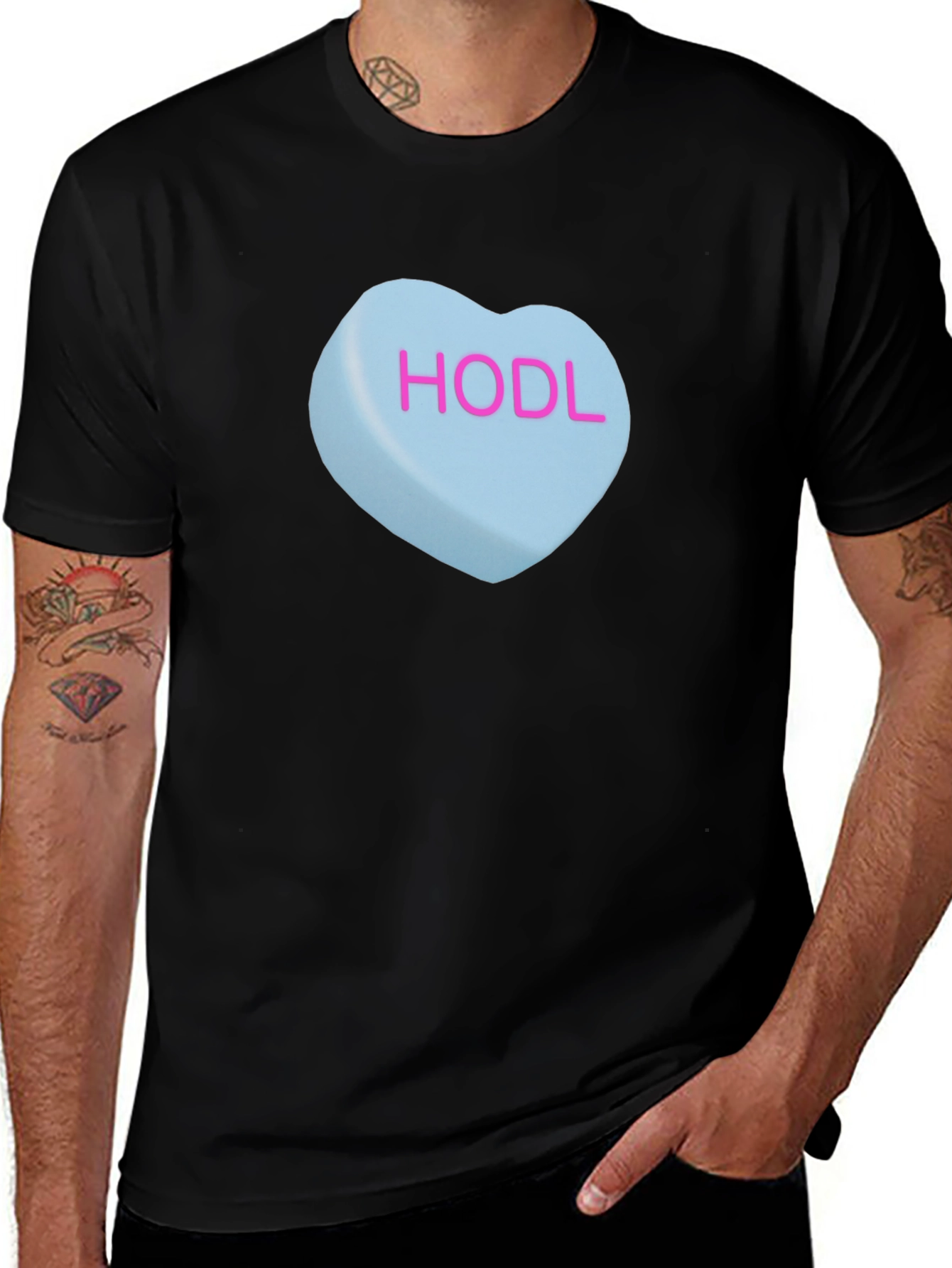 Variant 14 of HODL Heart Graphic Tee - Crypto Investor Gift