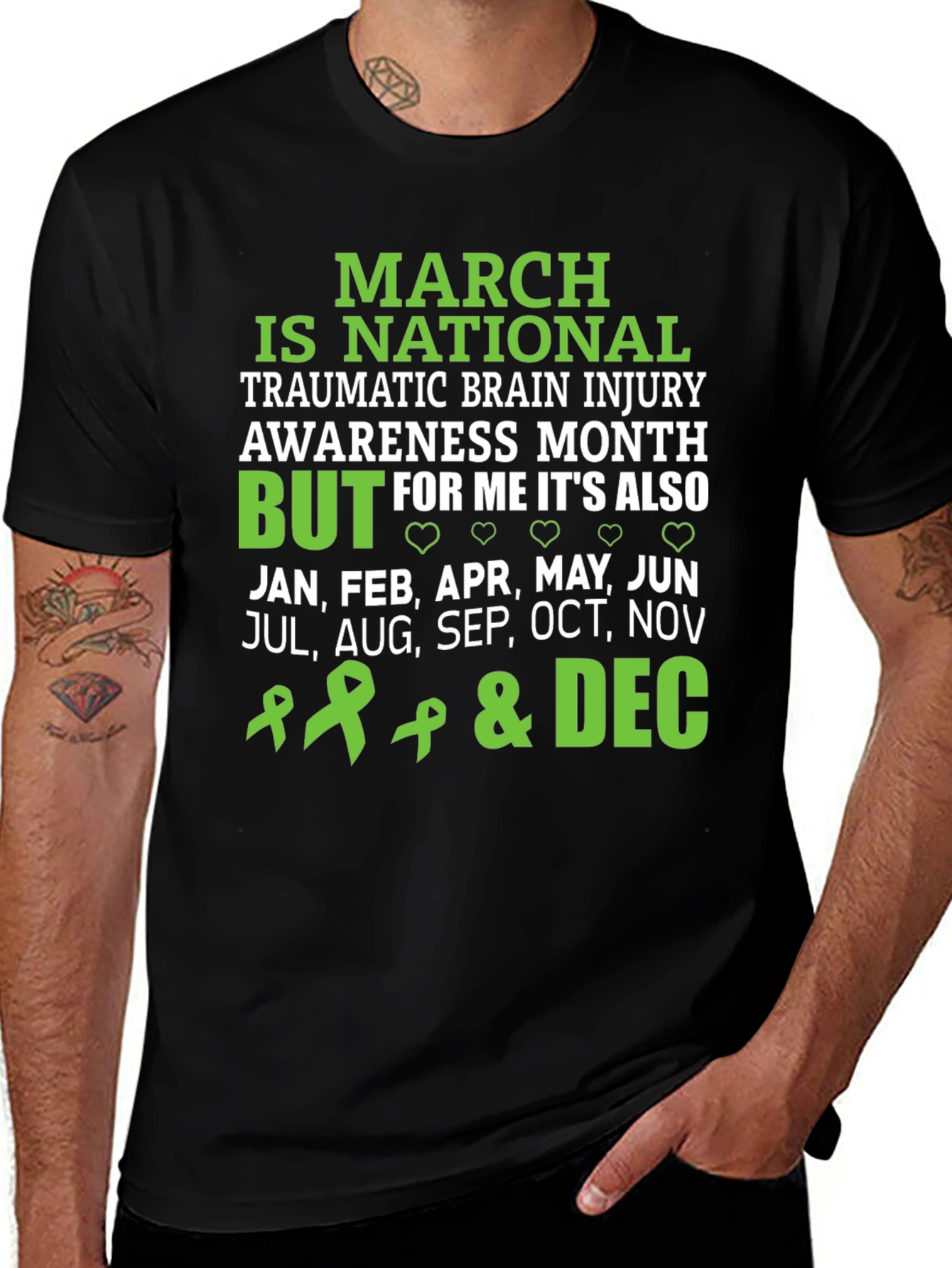 TBI Awareness Month T-Shirt: Every Month Matters