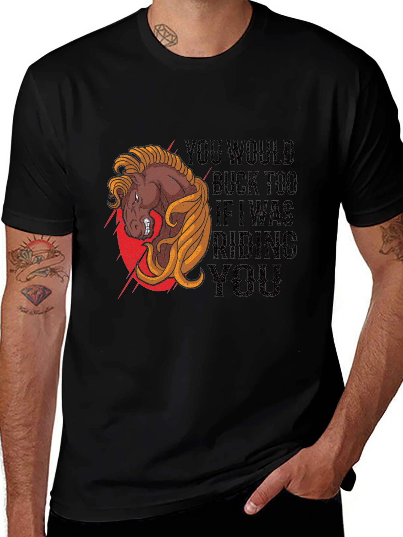 Buck Too Horse Graphic Tee