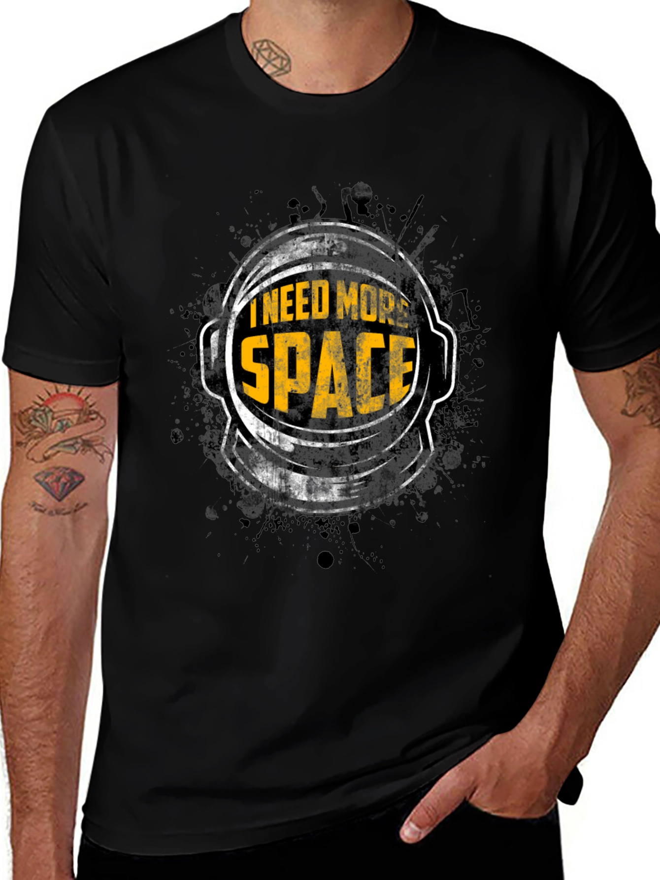 Variant 16 of I Need More Space Graphic T-Shirt - Astronaut Humor Tee