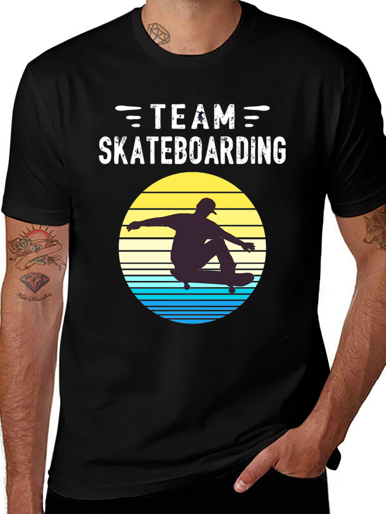 Variant 5 of Team Skateboarding Retro Graphic Tee