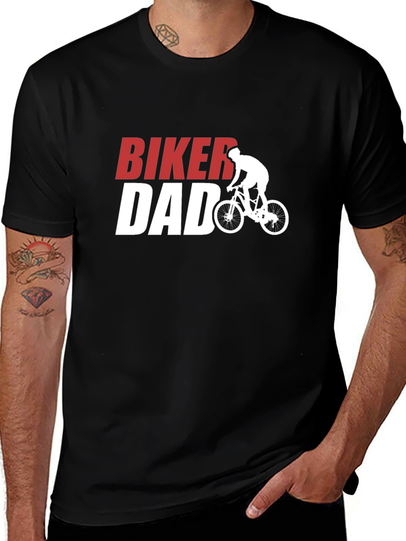 Biker Dad T-Shirt - Cycling Lover Father's Day Gift