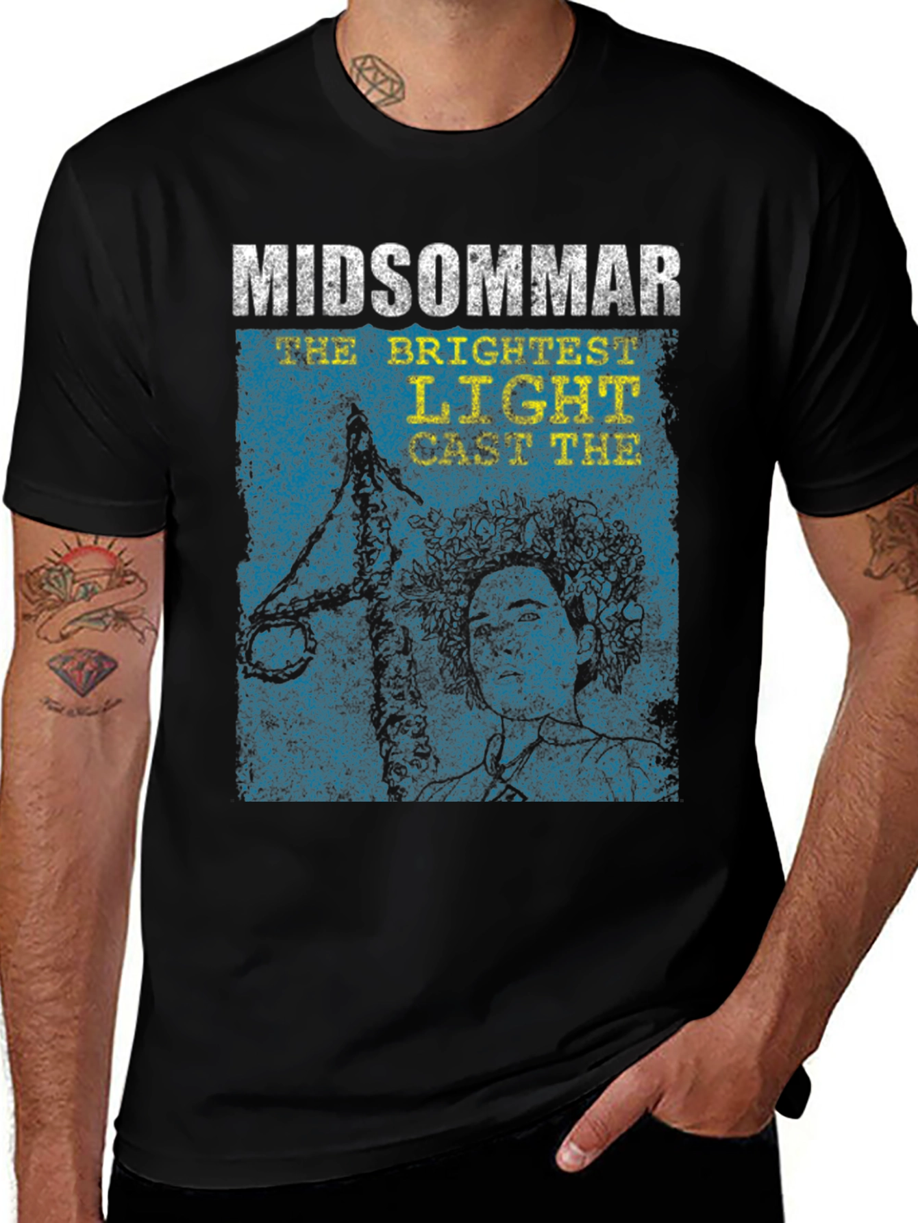 Midsommar Movie Graphic Print Black T-Shirt