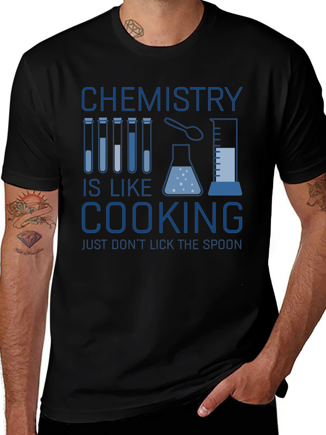 Variant 3 of Chemistry is Like Cooking Graphic Tee