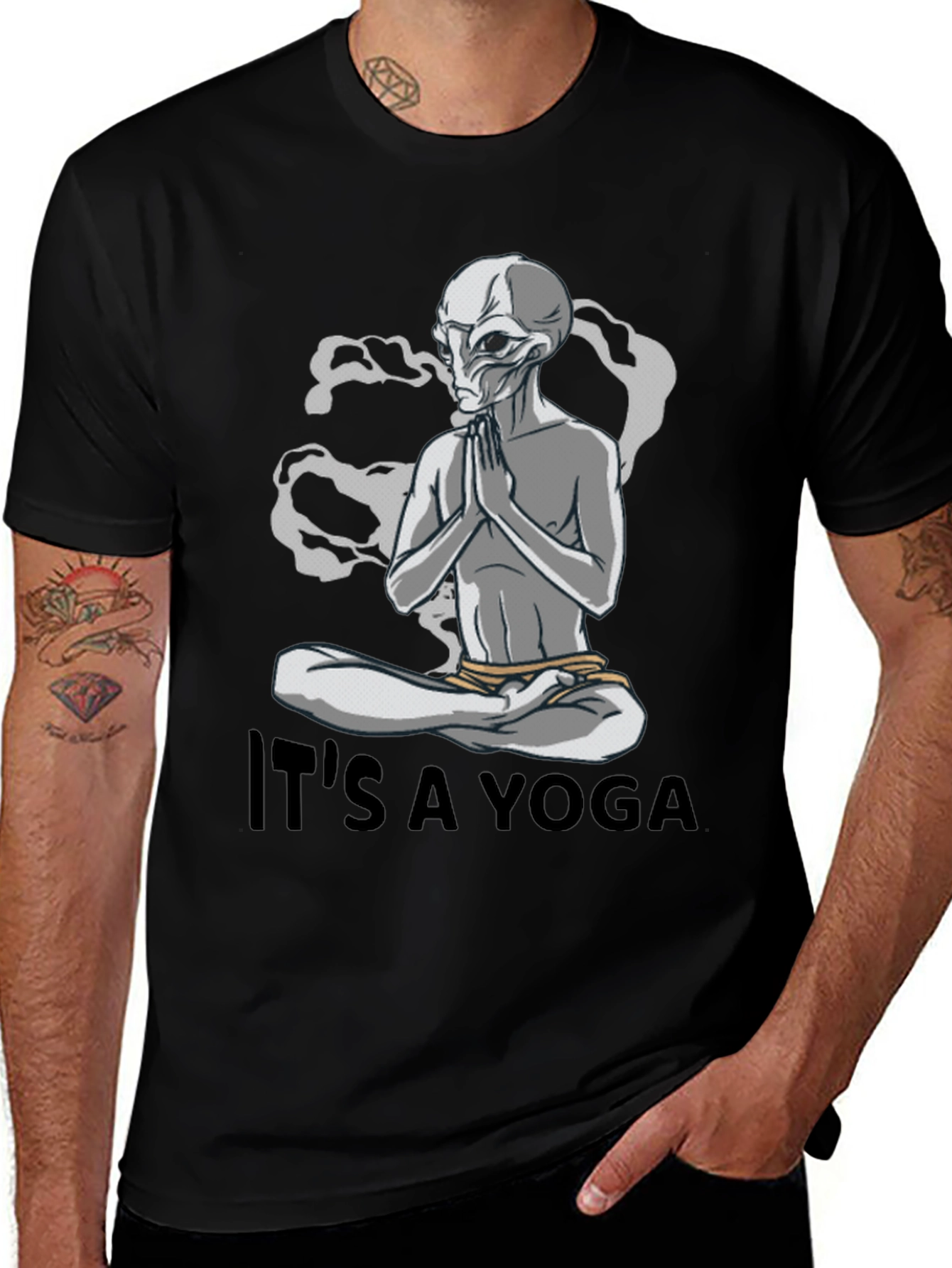Variant 10 of Alien Yoga T-Shirt - It's A Yoga!