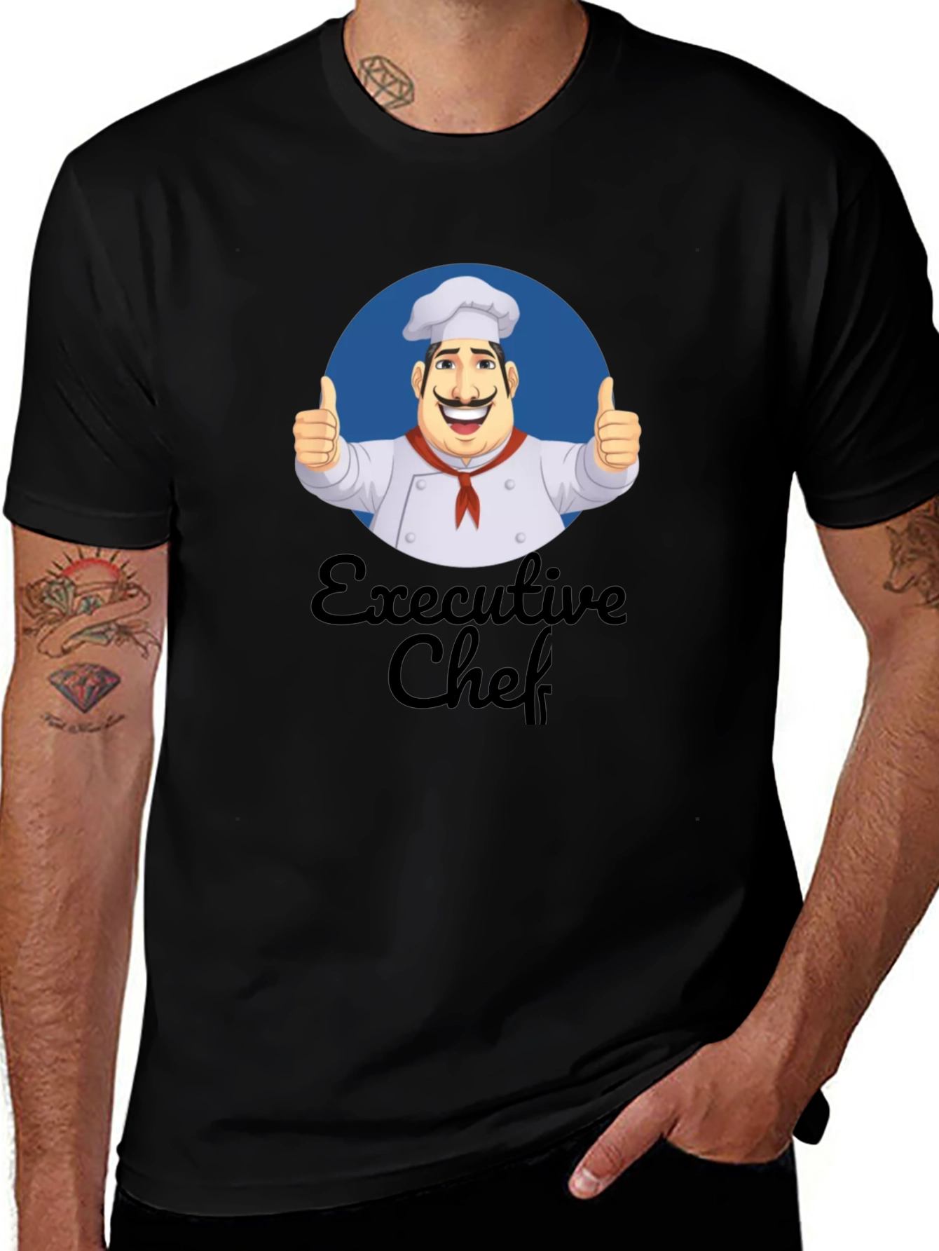 Variant 30 of Executive Chef T-Shirt - Cartoon Cook Design