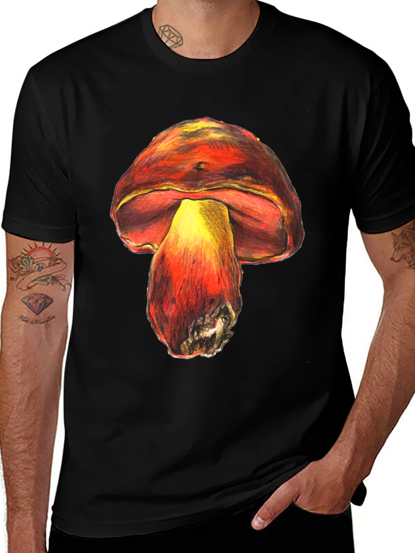 Variant 3 of Mushroom Graphic Tee - Unique Unisex Design