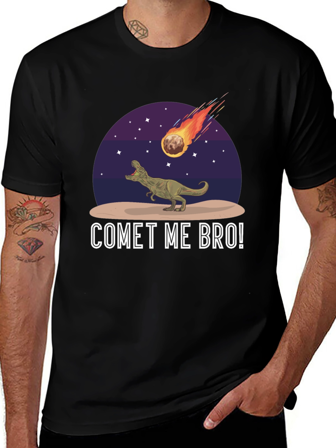 Variant 22 of Comet Me Bro! Dinosaur T-Shirt