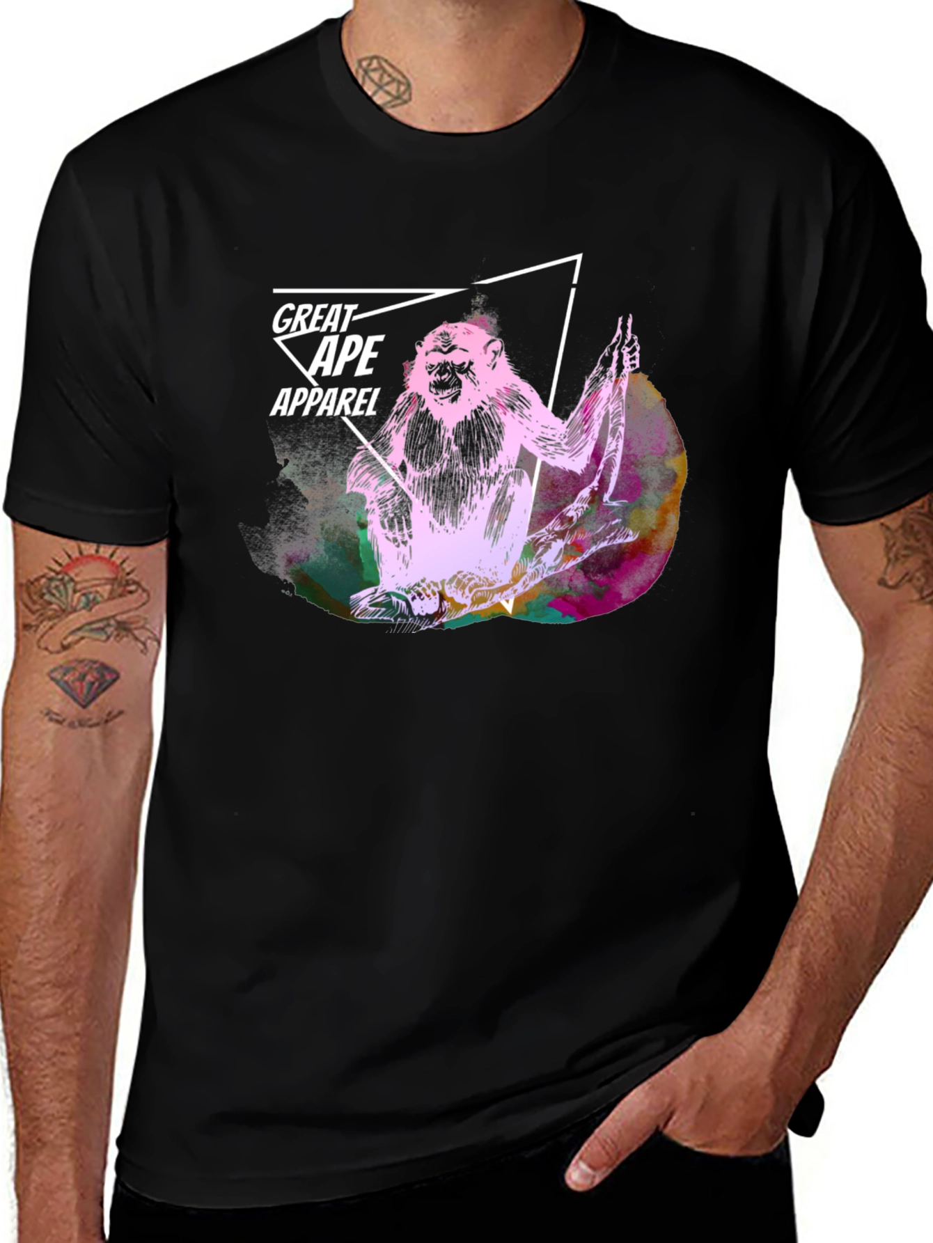 Great Ape Apparel Black T-Shirt