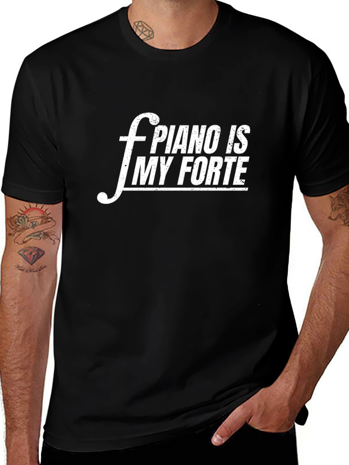 Variant 29 of Piano is My Forte Black T-Shirt