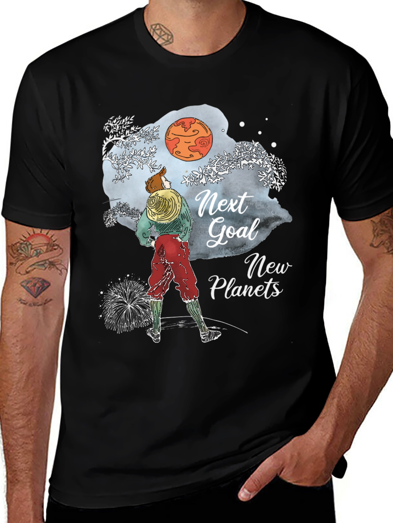 Next Goal: New Planets Graphic T-Shirt