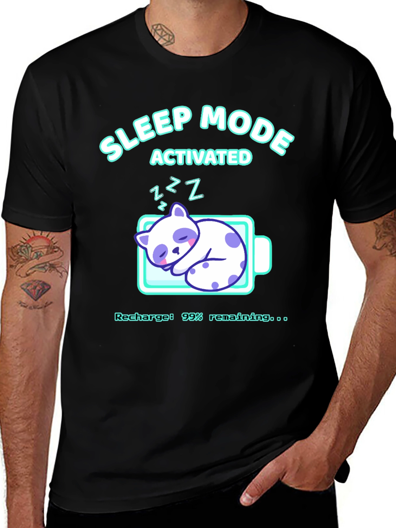 Variant 27 of Sleep Mode Activated Graphic T-Shirt