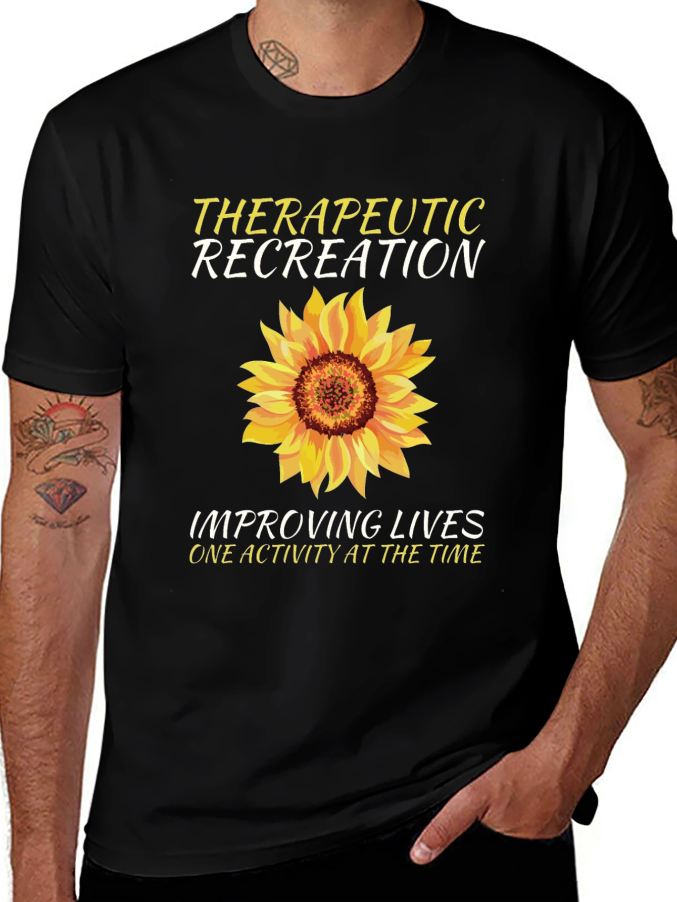 Variant 7 of Therapeutic Recreation Sunflower Graphic T-Shirt