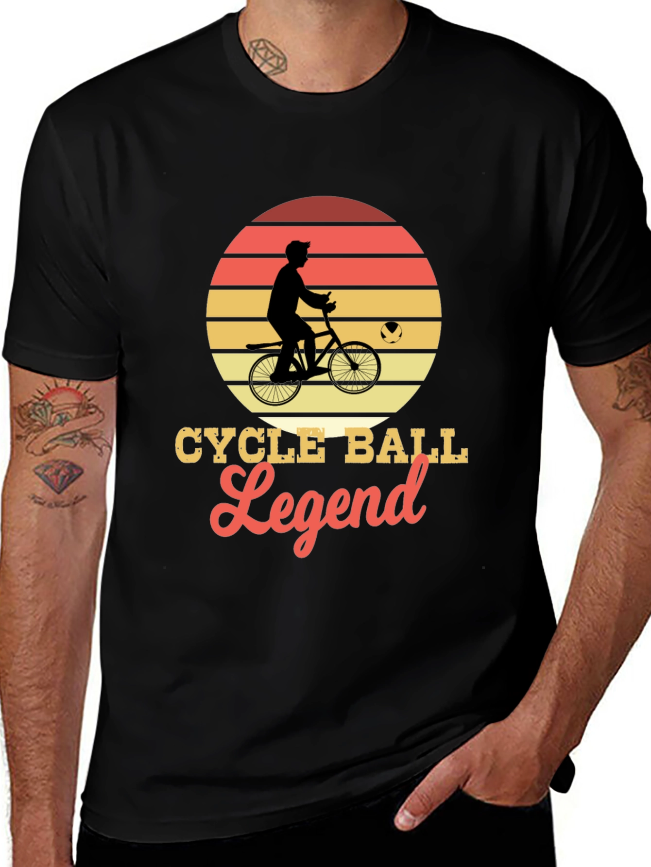 Cycle Ball Legend T-Shirt: Retro Cycling Design