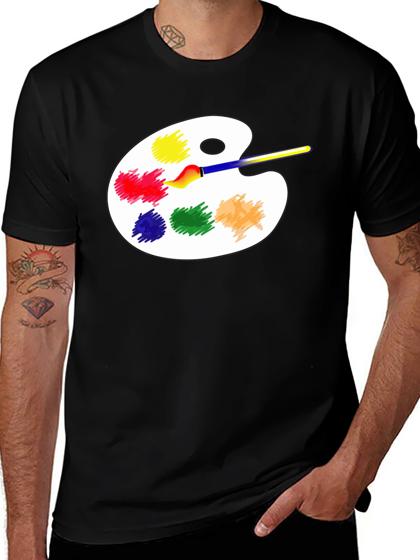 Variant 2 of Artist Palette T-Shirt - Creative Design