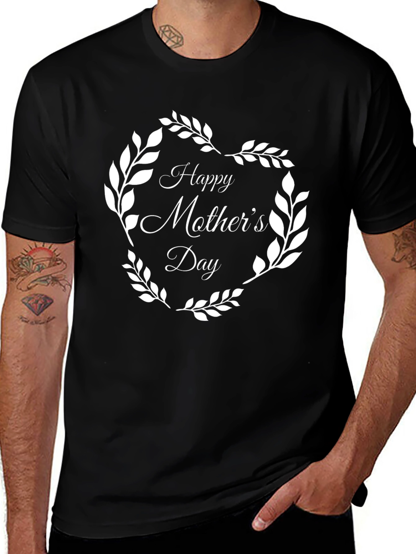 Happy Mother's Day Black T-Shirt
