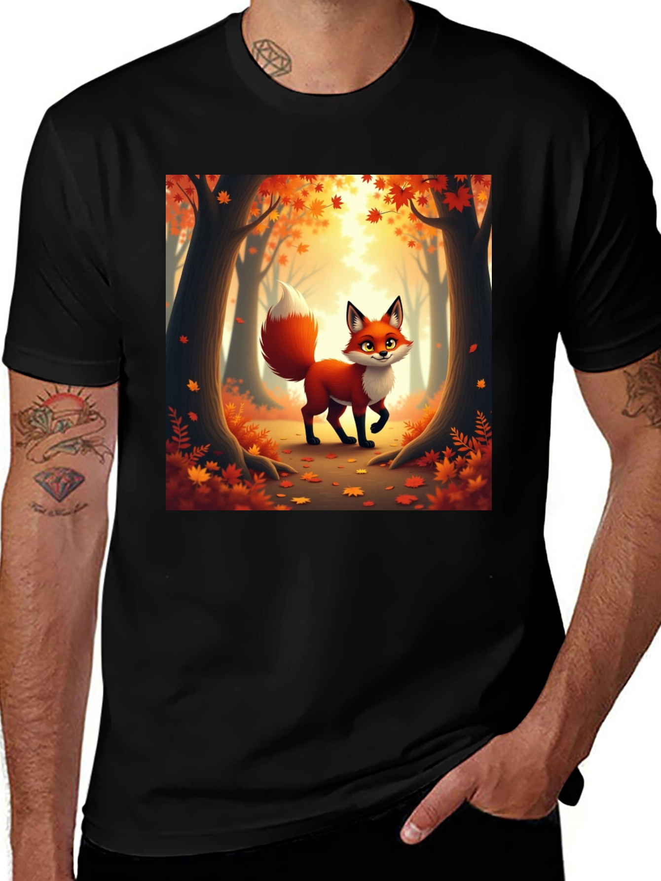 Variant 22 of Autumn Fox Graphic Tee