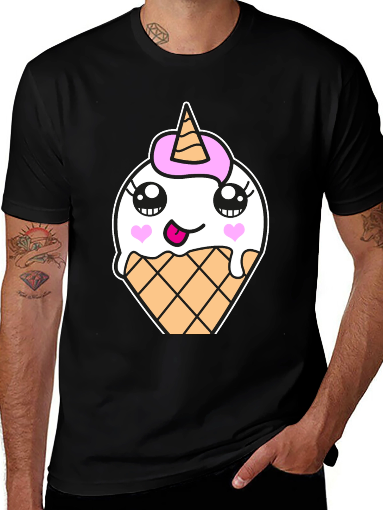 Variant 5 of Unicorn Ice Cream Graphic Tee