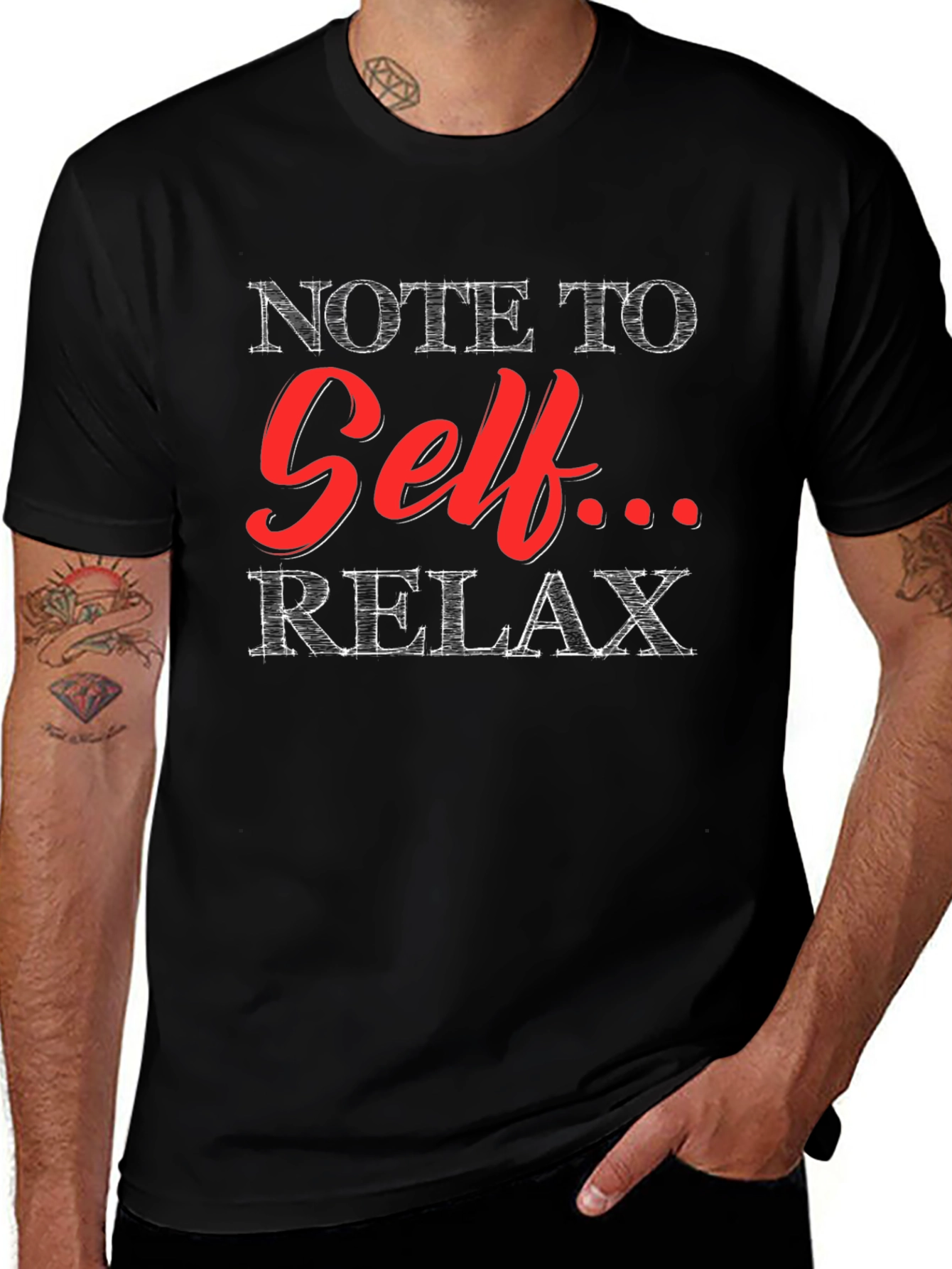 Variant 13 of Note to Self Relax Graphic T-Shirt