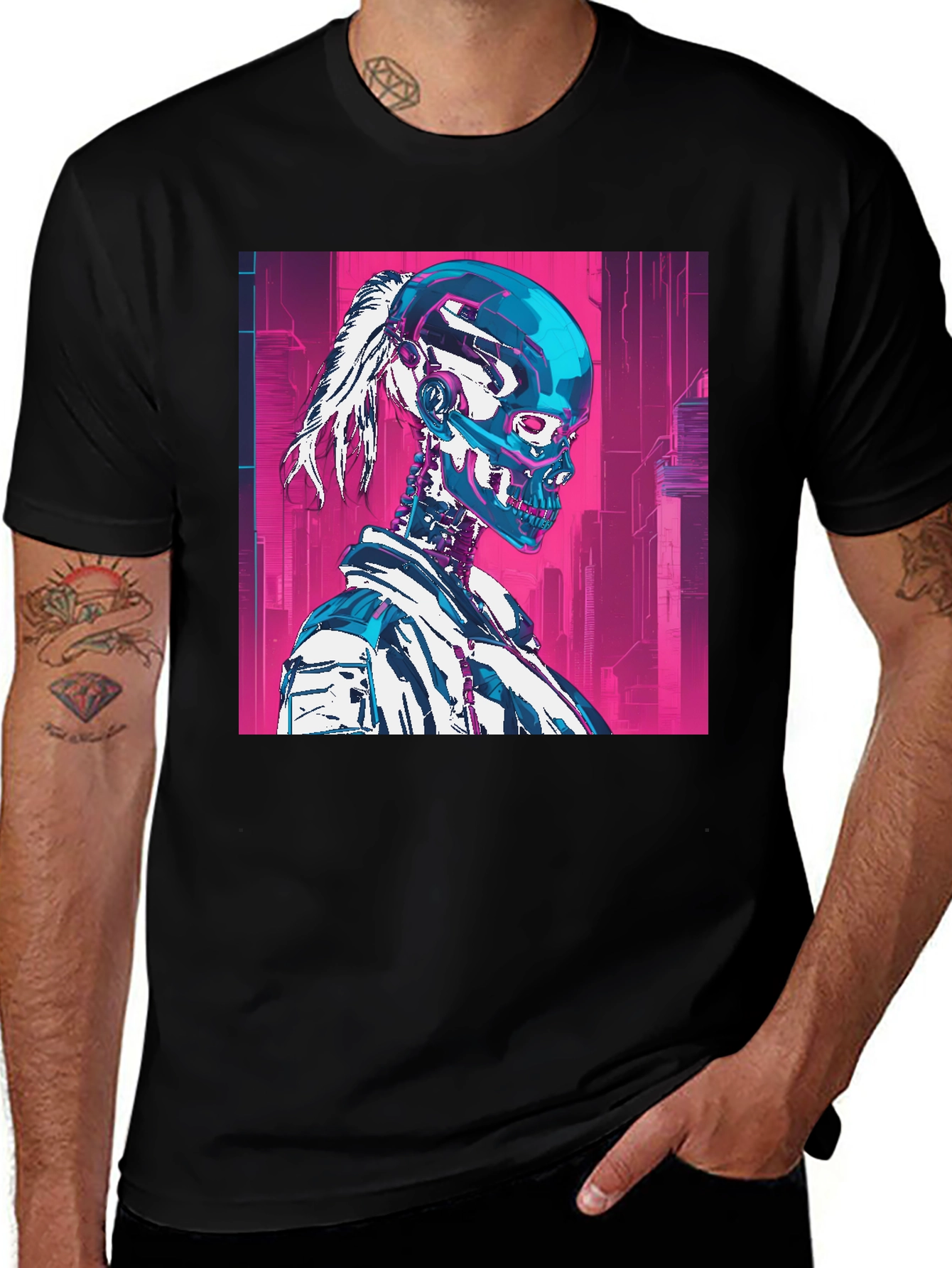 Variant 15 of Cyberpunk Skeleton T-Shirt
