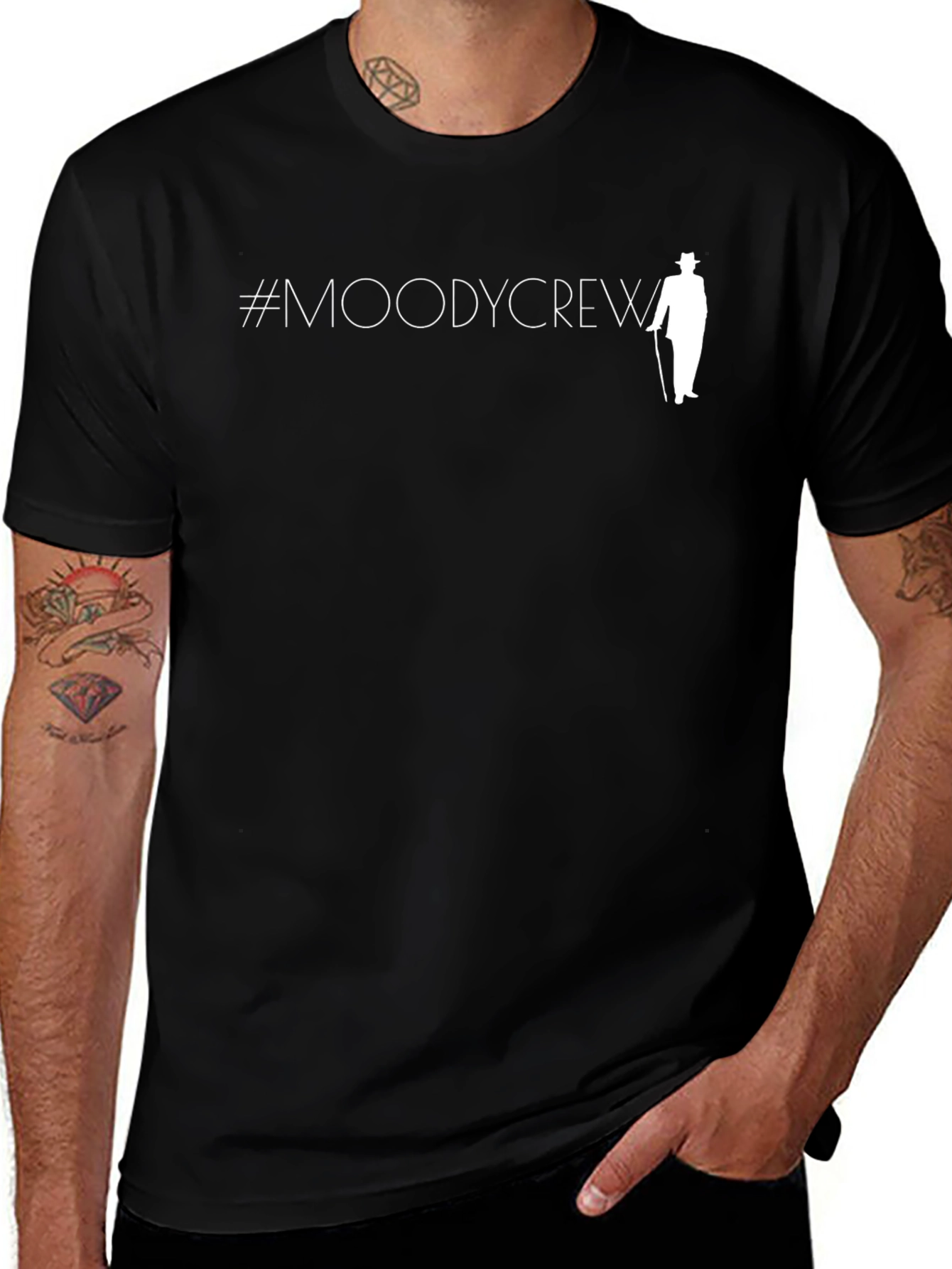 Variant 27 of Moody Crew Black T-Shirt