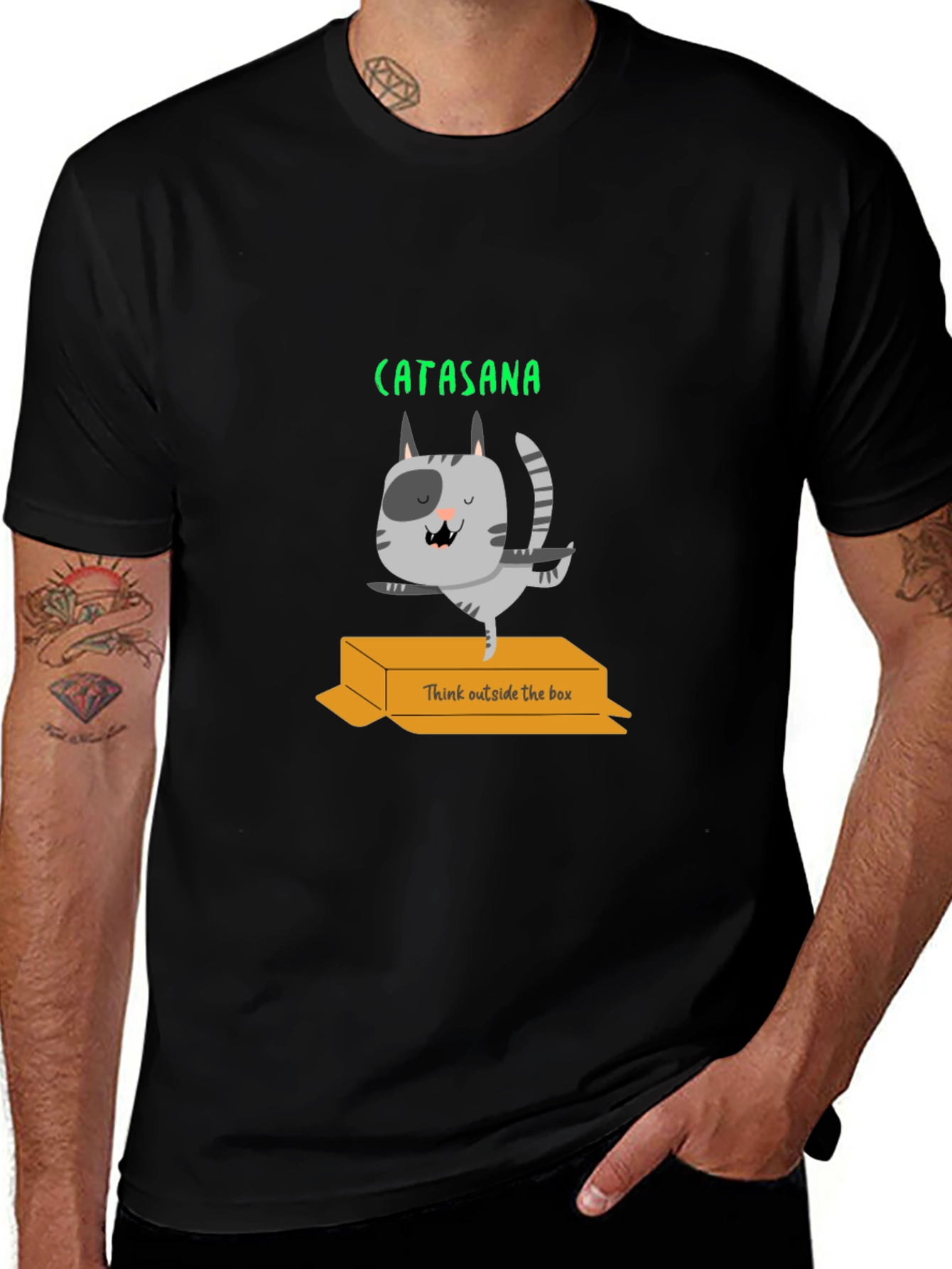Variant 30 of Catasana T-Shirt - Yoga Cat Tee