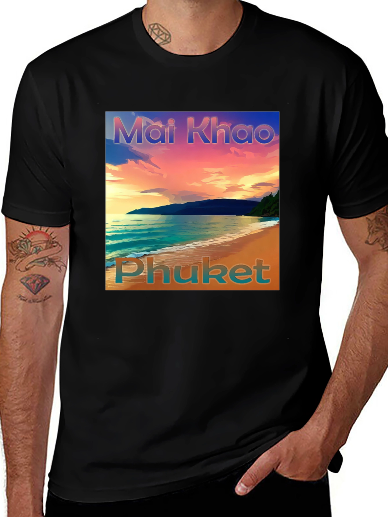 Mai Khao Phuket Sunset Graphic Tee