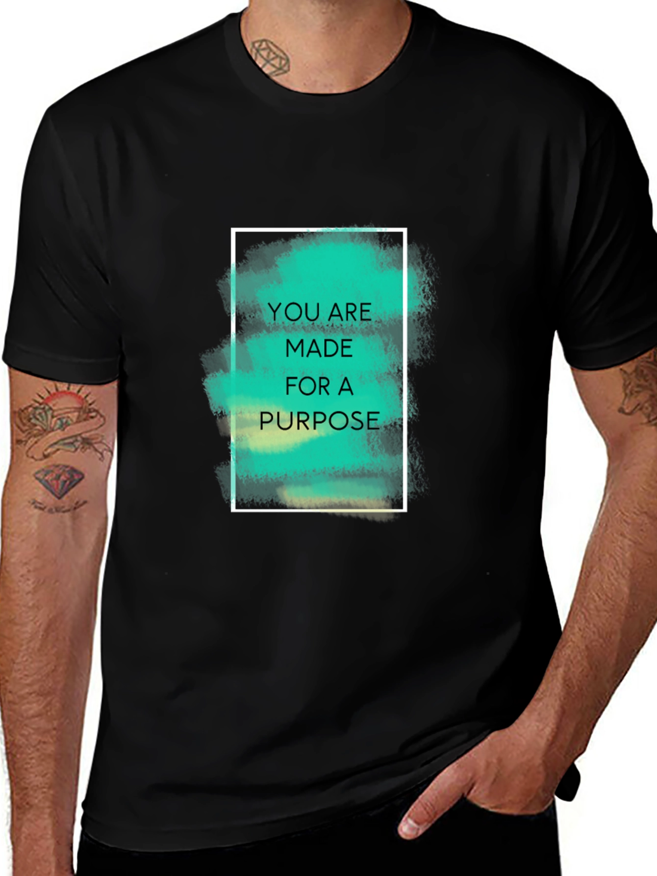 Variant 19 of Purpose-Driven Black Graphic Tee