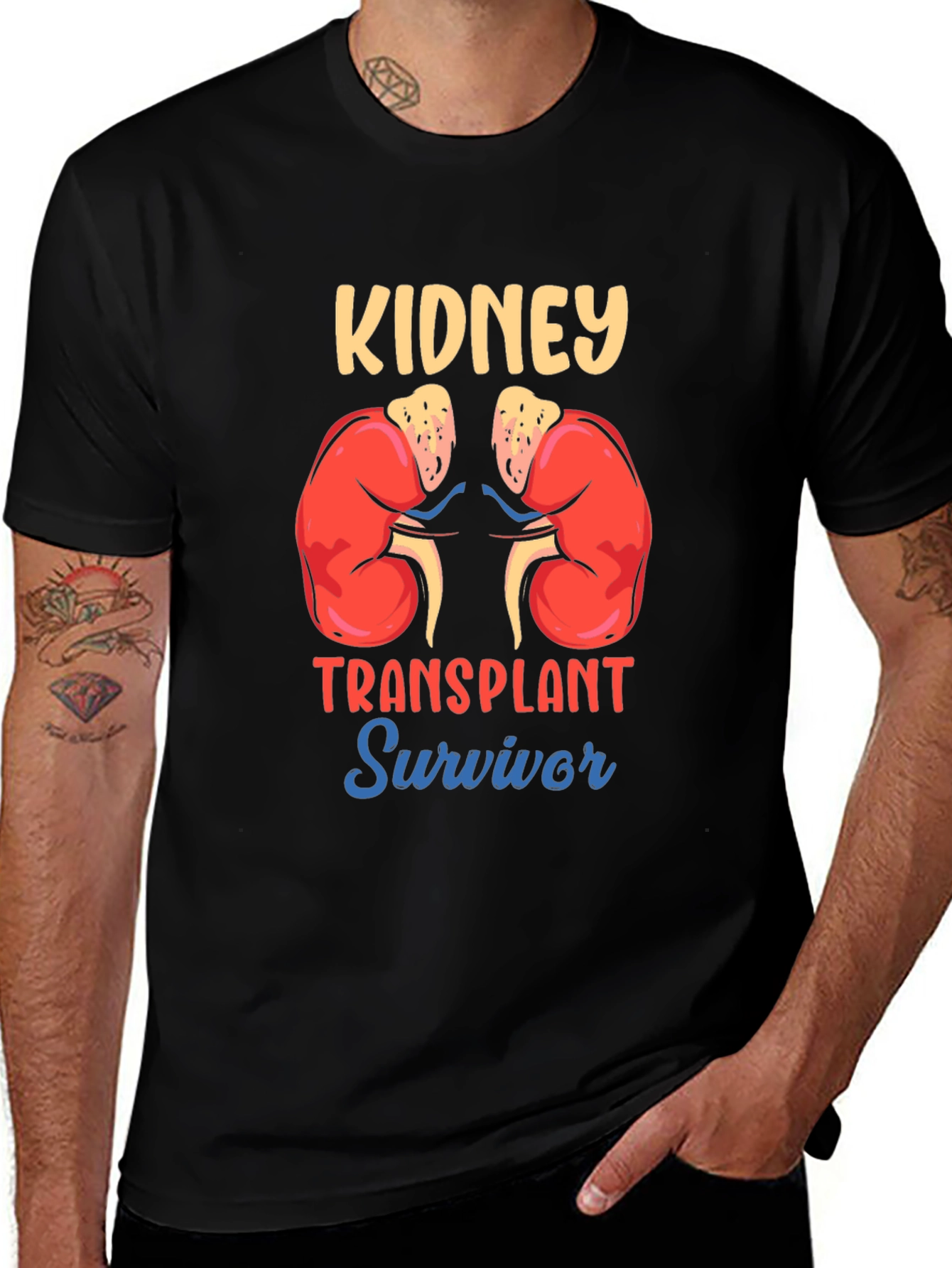 Variant 15 of Kidney Transplant Survivor Graphic T-Shirt