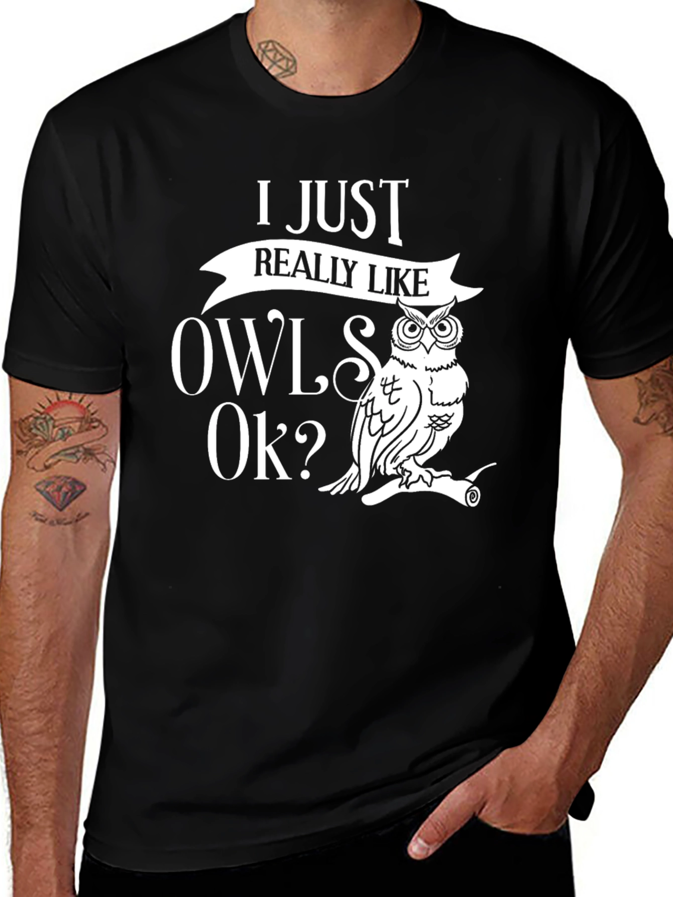 Variant 2 of I Just Really Like Owls, Ok? T-Shirt