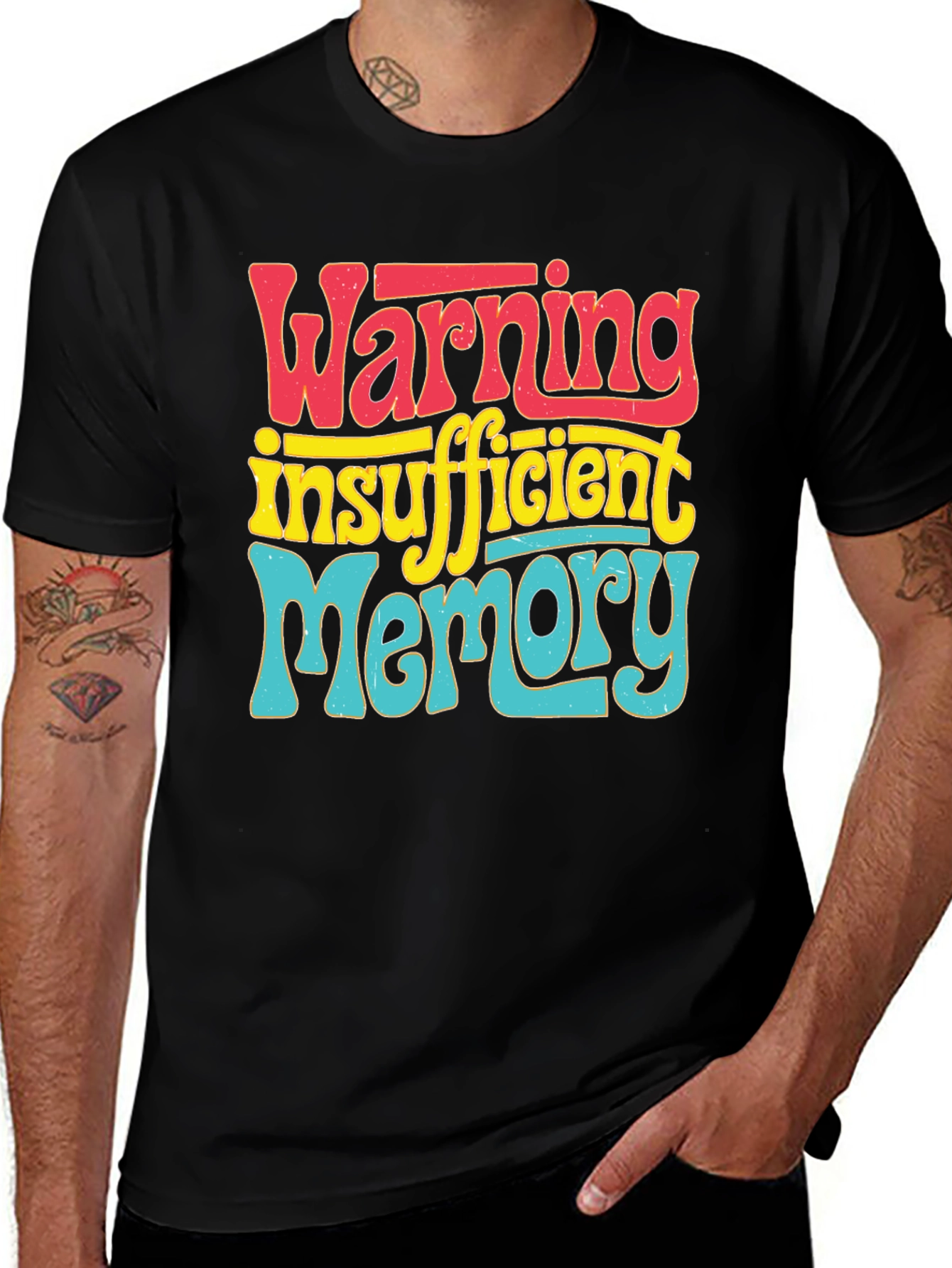 Variant 26 of Insufficient Memory T-Shirt - Funny Computer Geek Tee